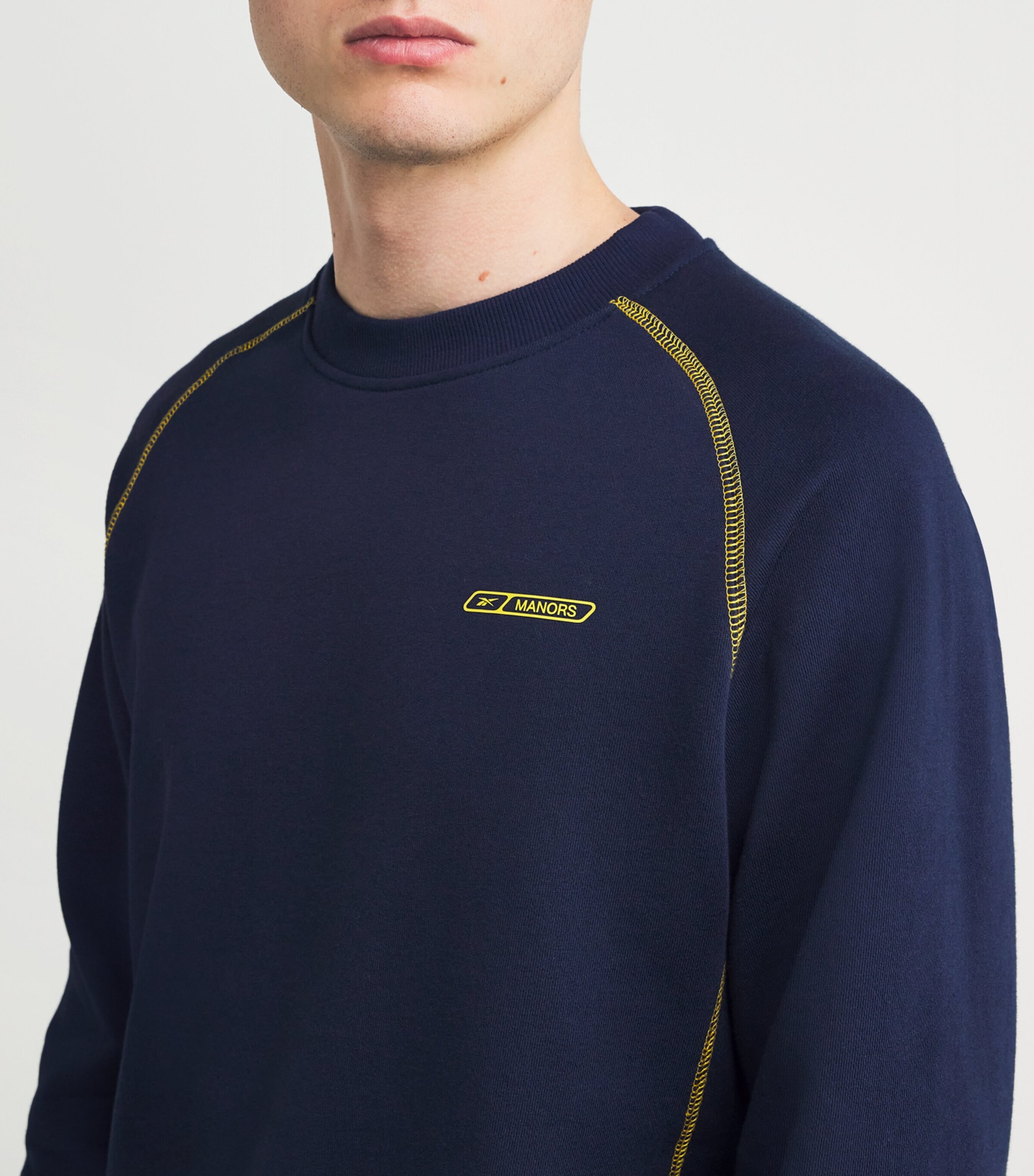 x Reebok Logo Sweatshirt NAVY Image 6