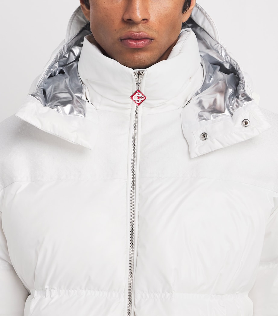 Down Puffer Ski Jacket WHITE Image 6