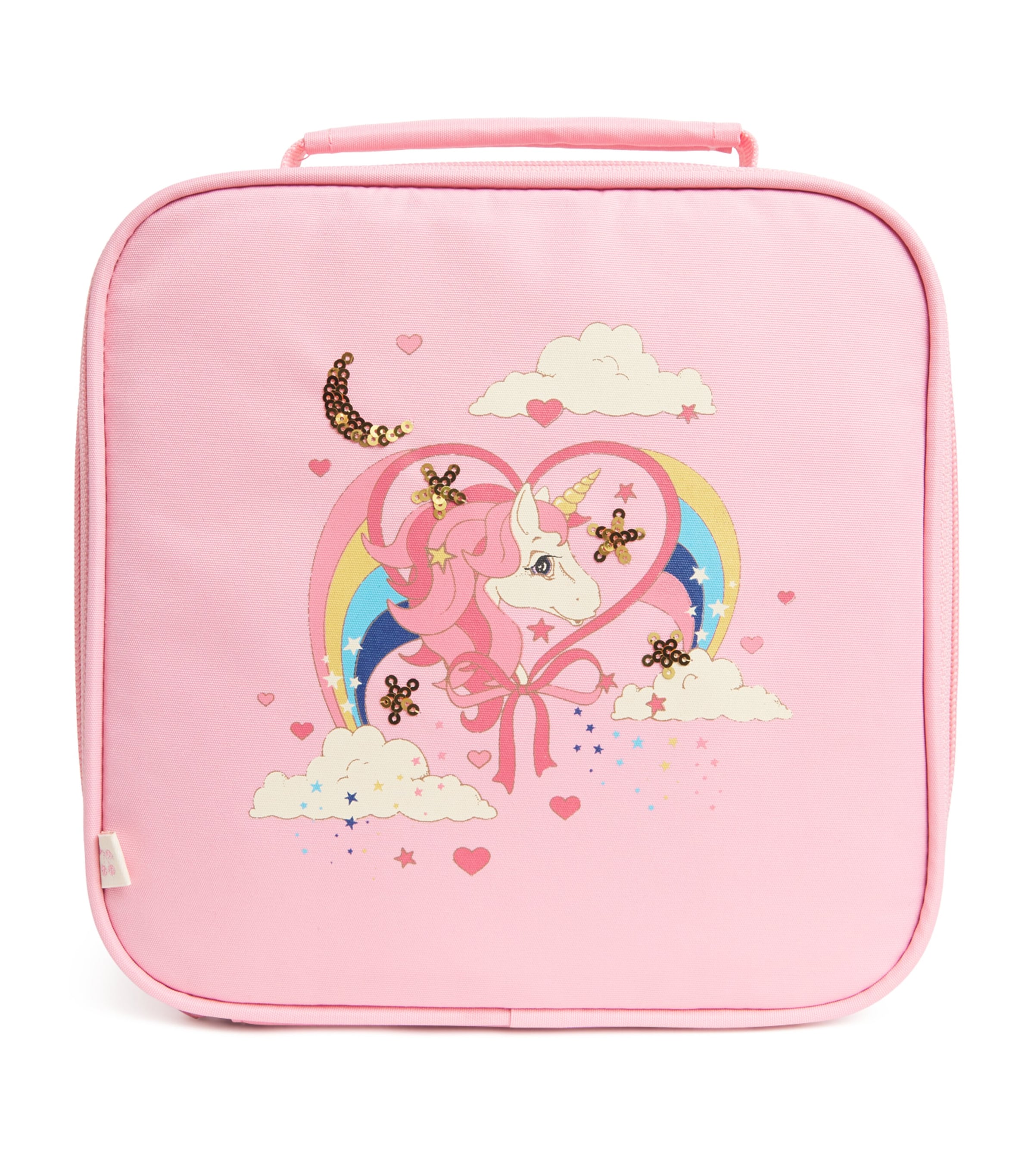 Shop Konges Slojd Water-resistant Clover Lunch Bag In Pink