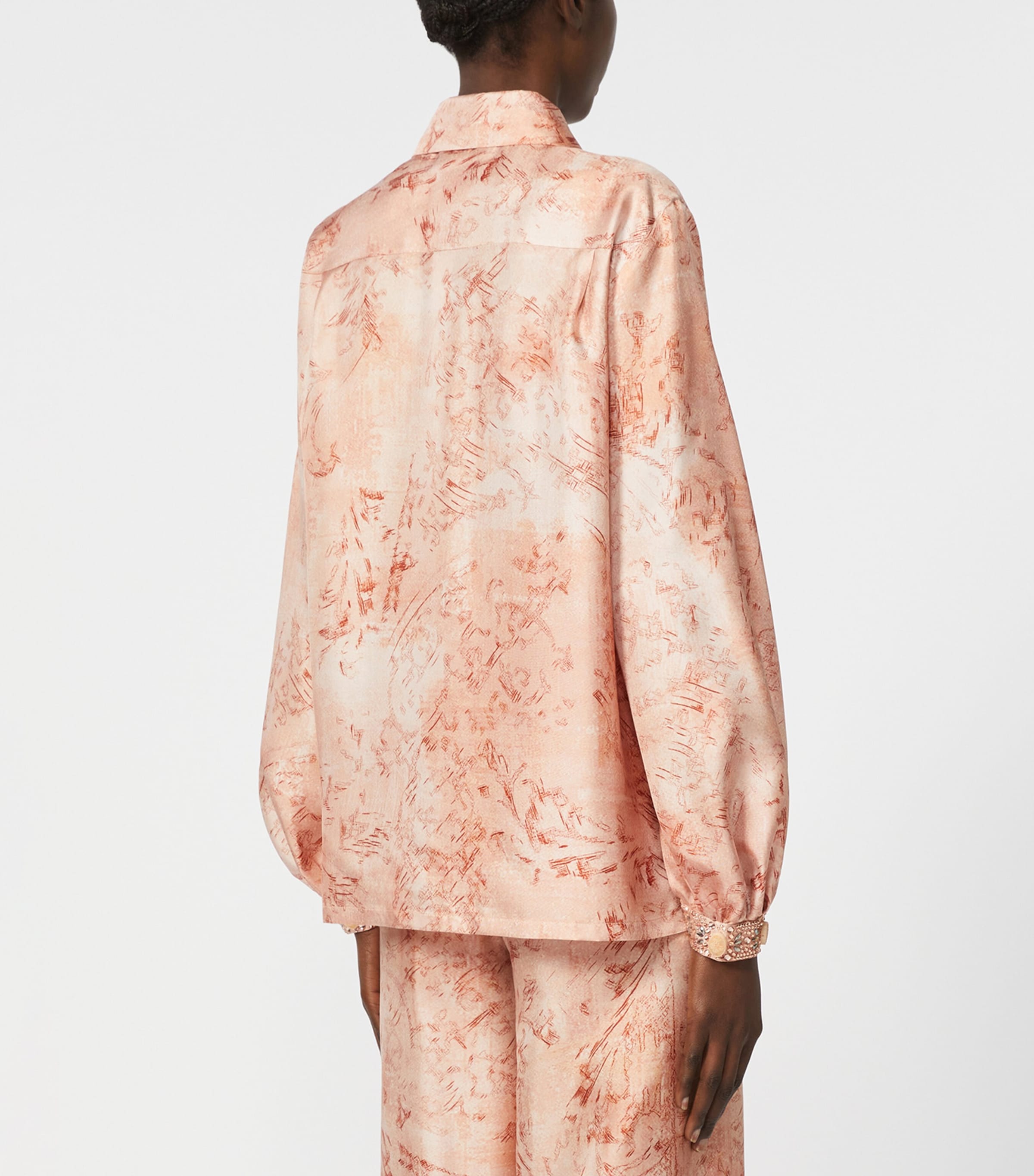 Silk Printed Shirt PINK Image 4