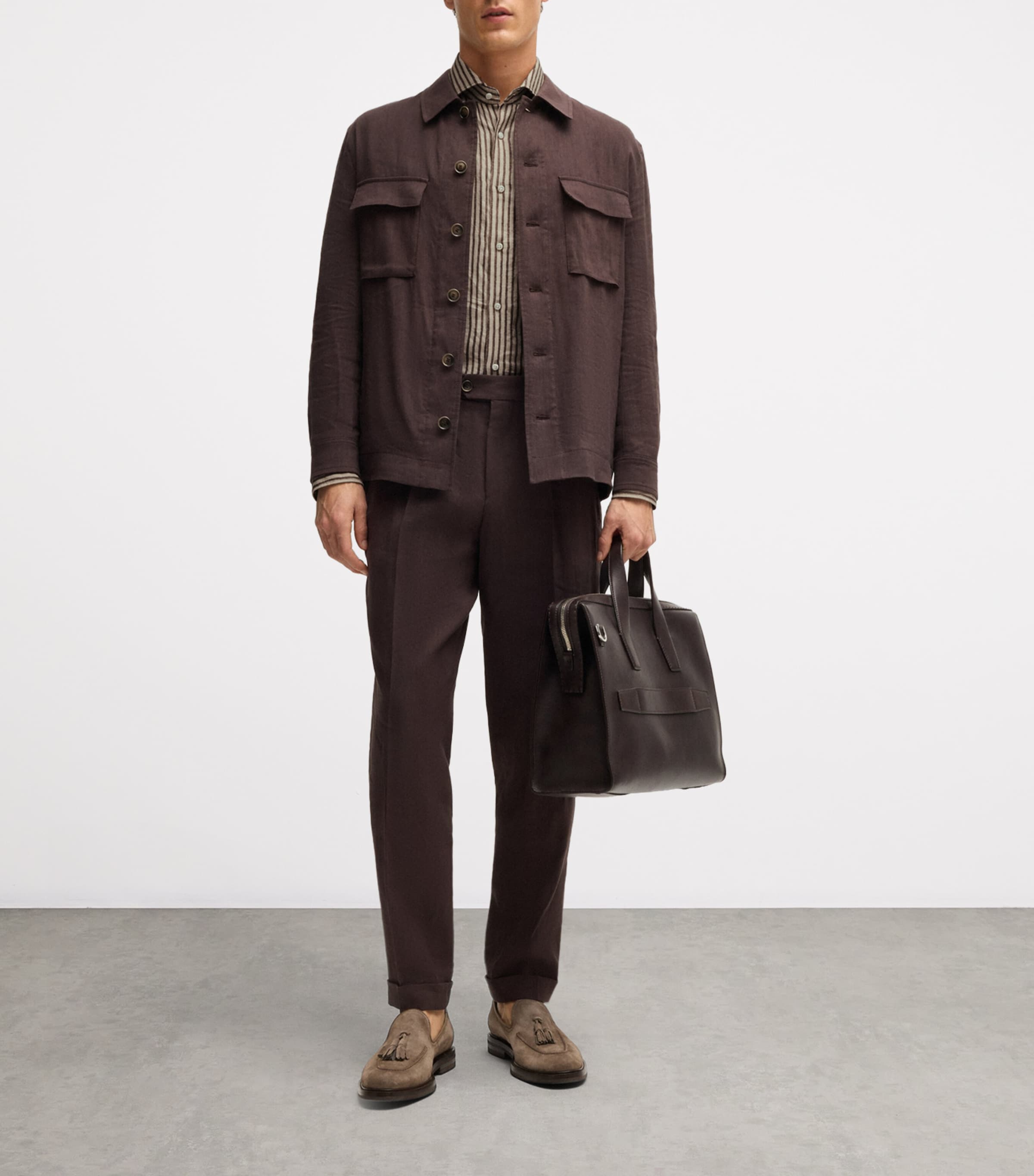 Linen Striped Shirt 203 Image 6