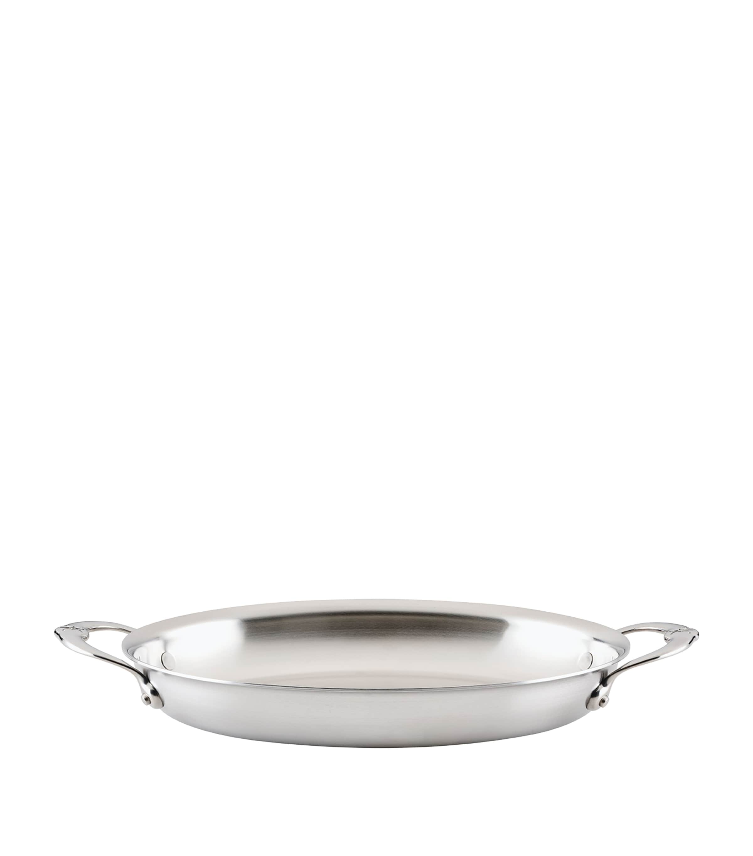 Stainless Steel Oval Au Gratin Dish (41cm) SILVER Image 6