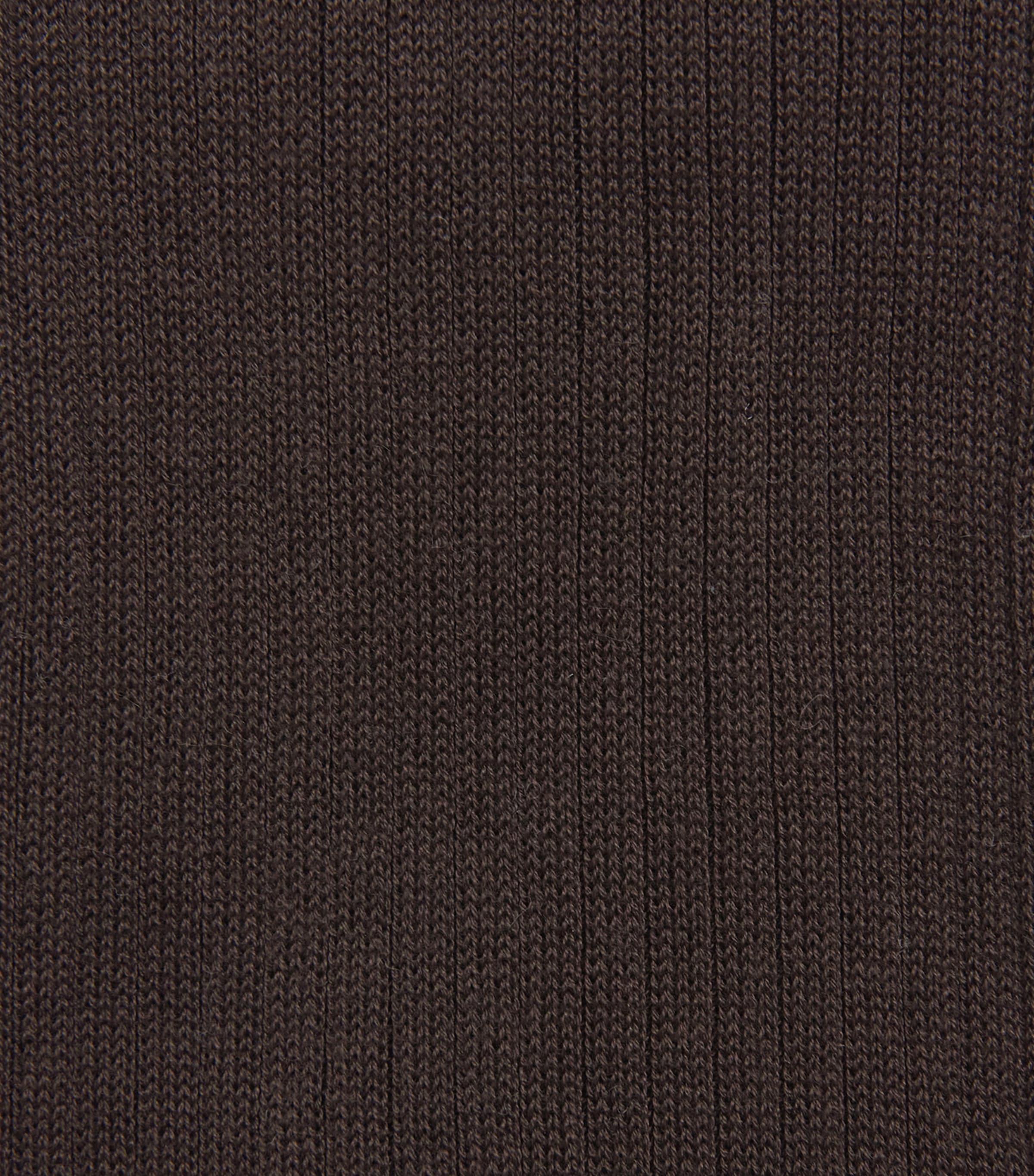 Doré Doré Mens Mercerised Cotton Ribbed Socks Cafe Image 2