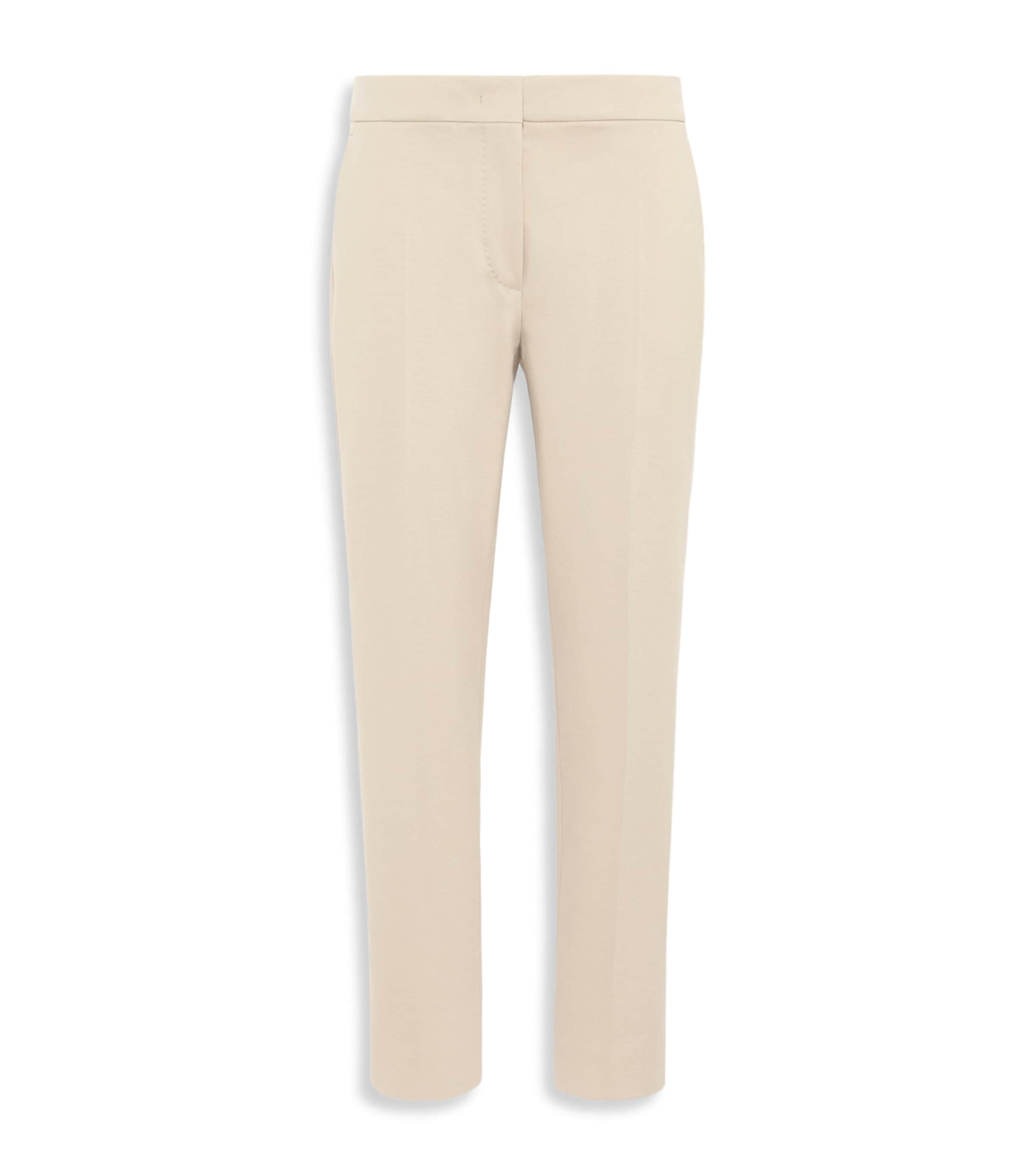 Max Mara Womens Jersey Tailored Trousers Stone Image 1