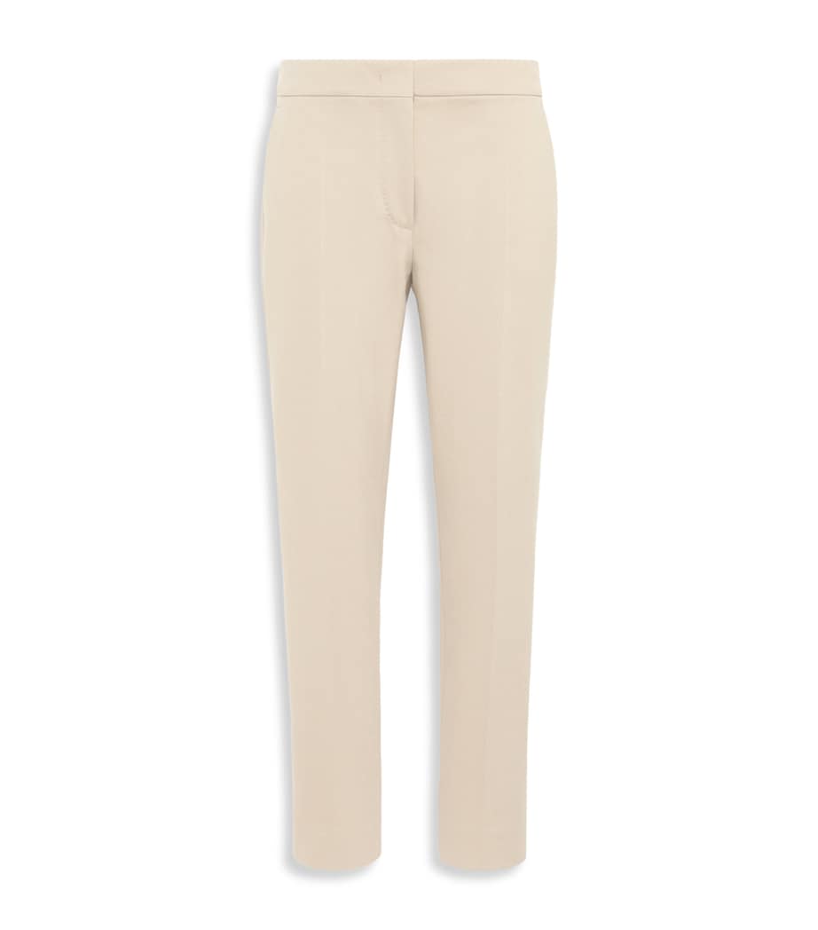Max Mara Womens Jersey Tailored Trousers Stone Image 1