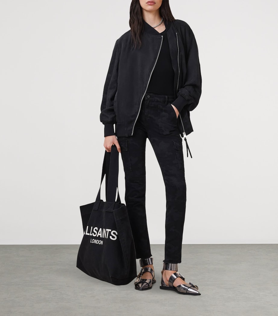 Duran Skinny Cargo Jeans CAMO BLACK Image 3