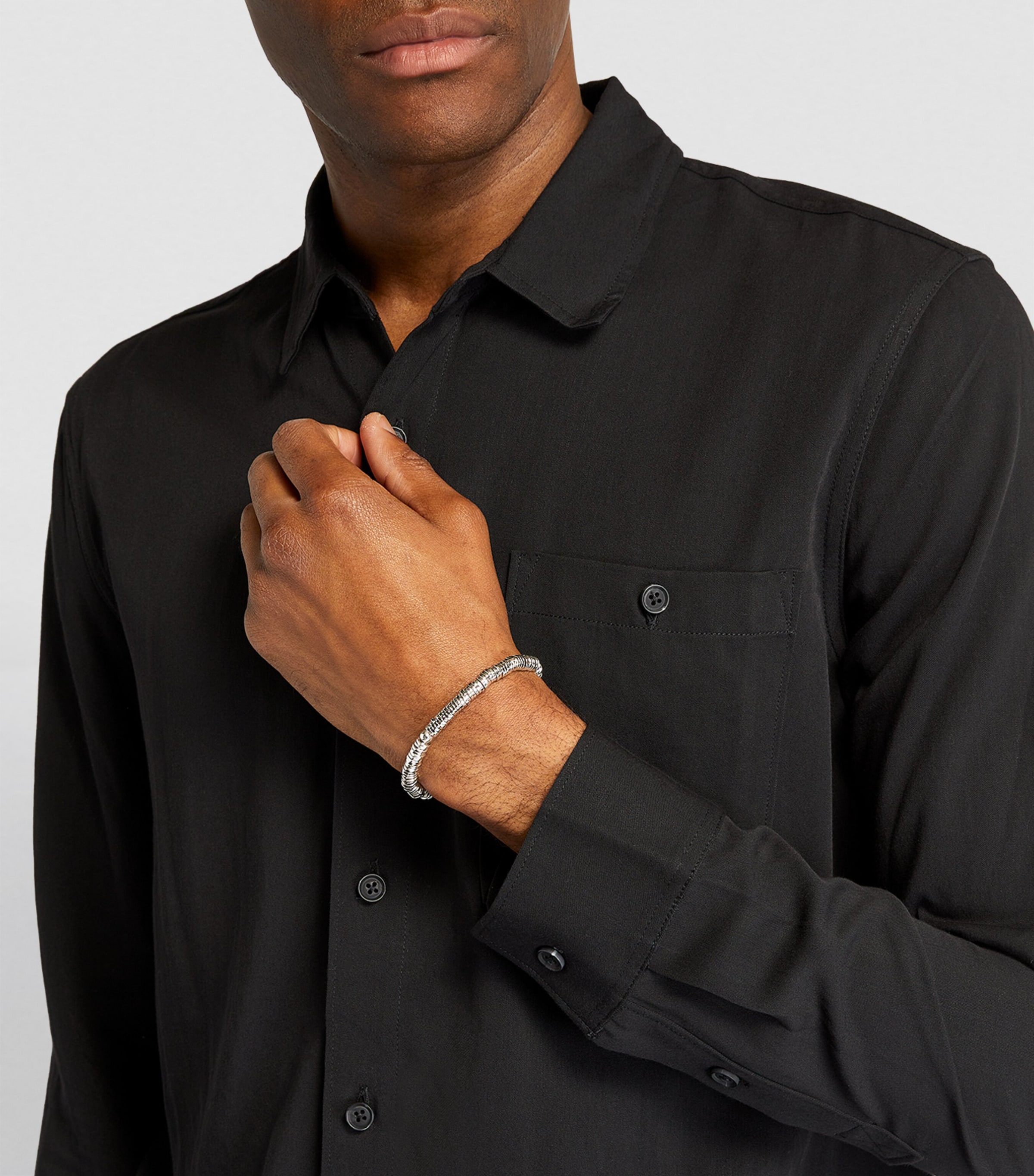 Rhodium-Plated Sterling Silver Bracelet SILVER Image 5