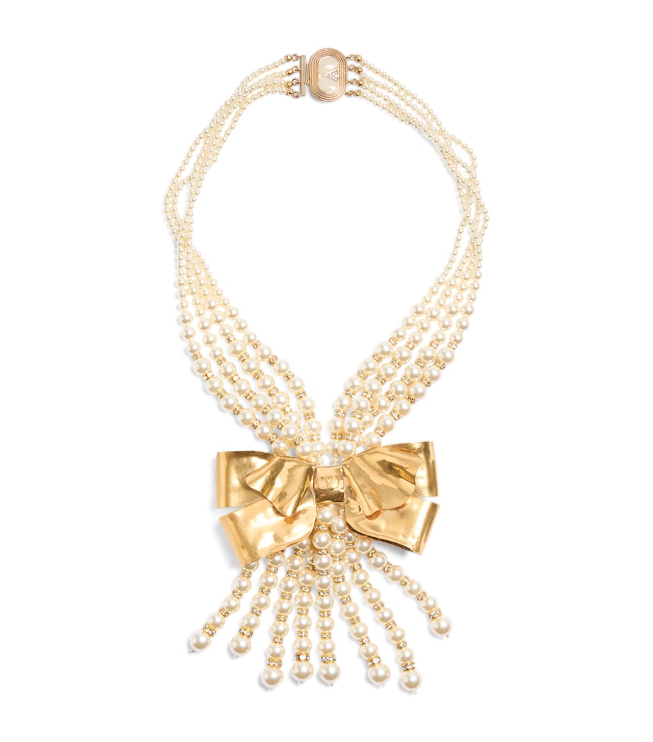 Faux Pearl Trop Chou Layered Necklace 9P8 Image 1