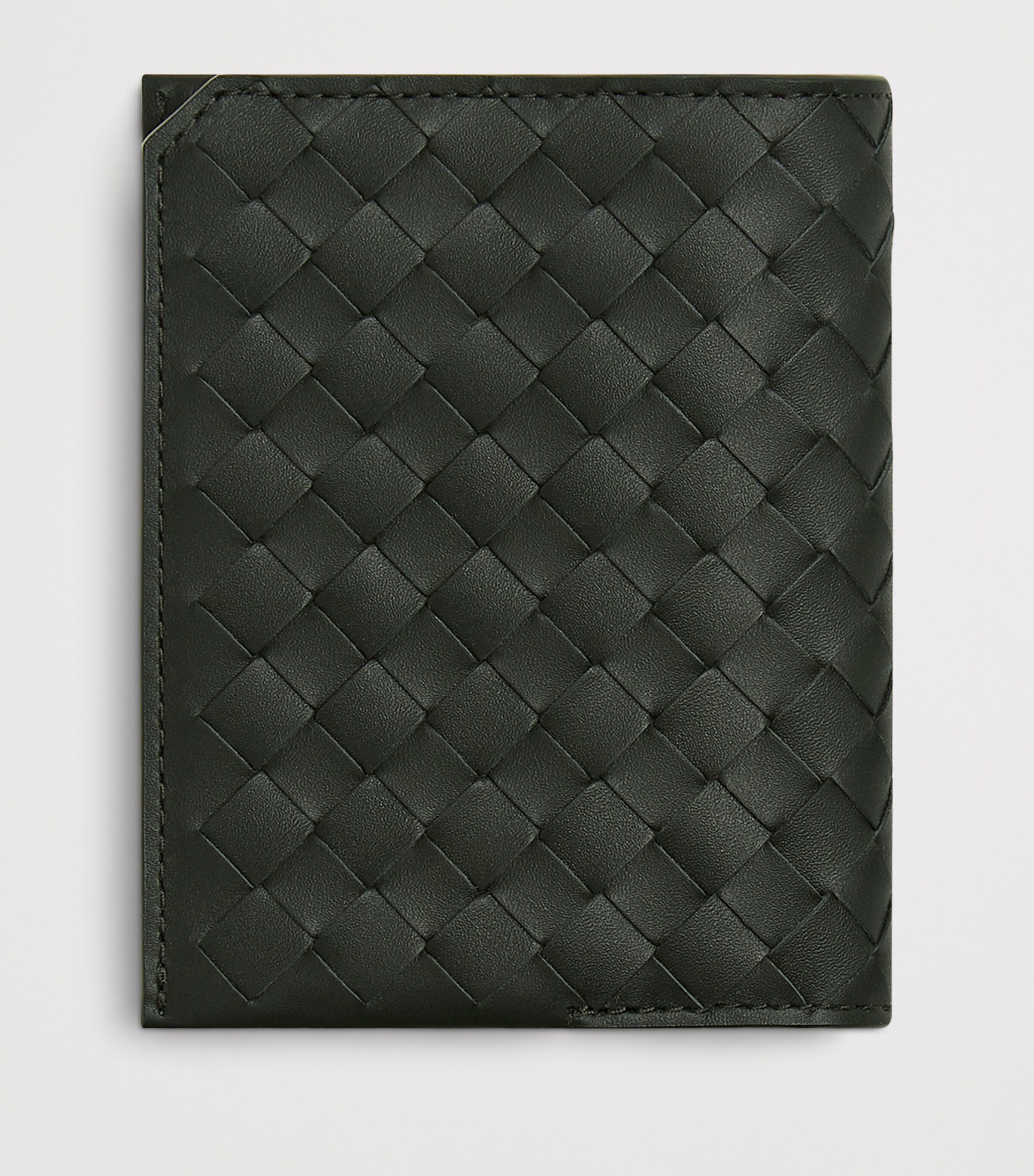 Bottega Veneta Leather Intrecciato Piccolo Flap Card Holder