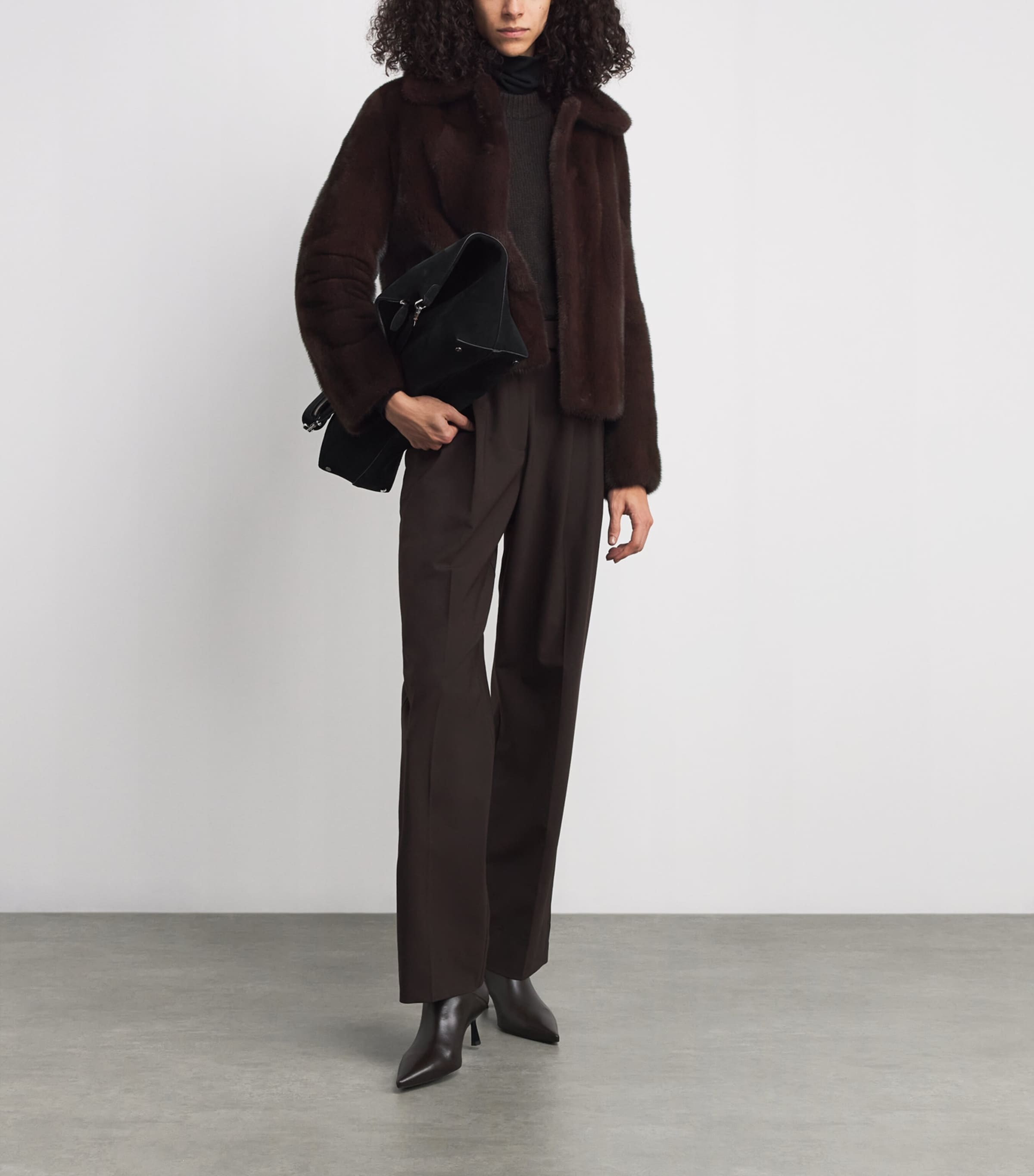 Mink Collared Jacket A6074 Image 2