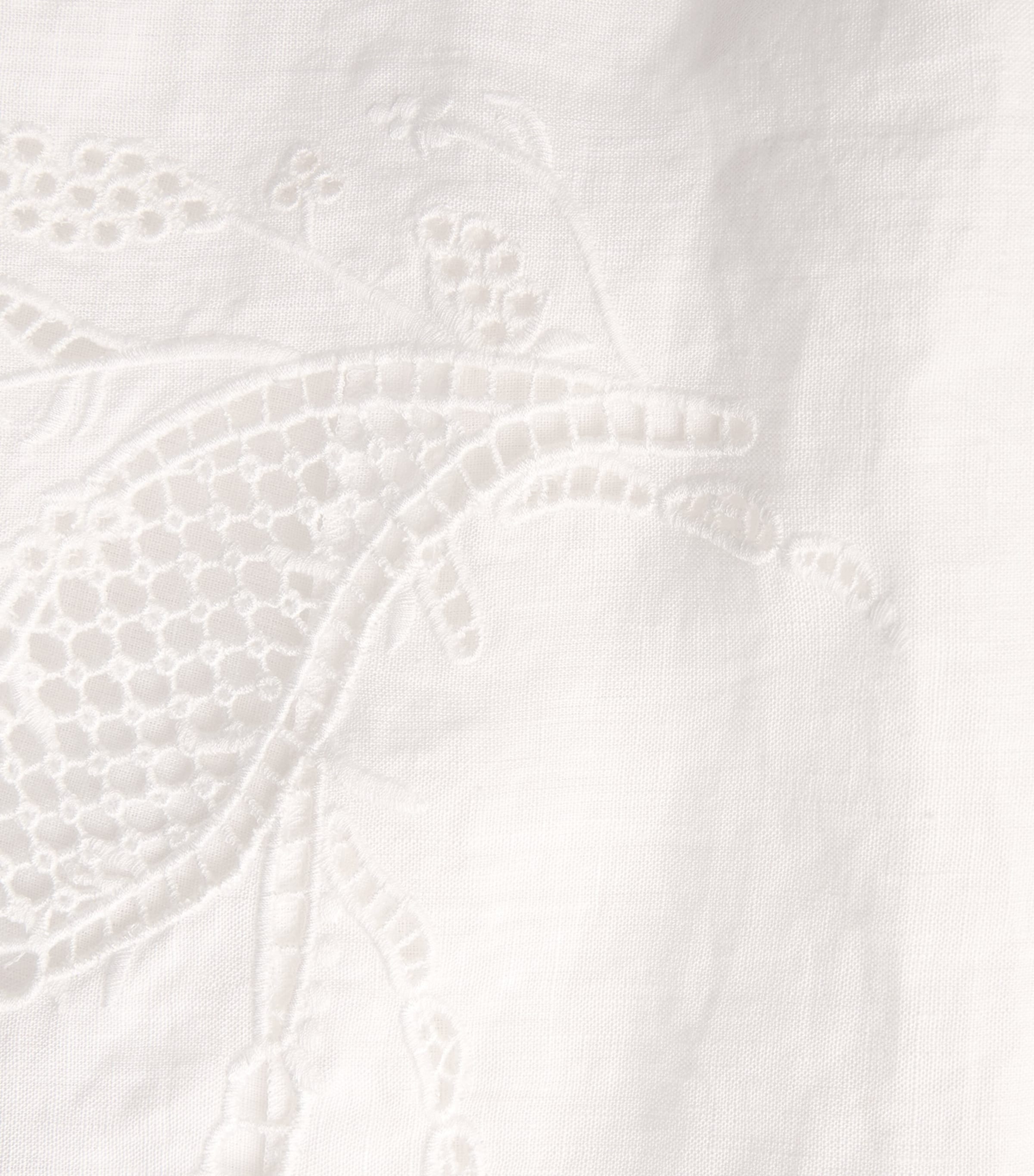 Lafayette 148 Womens Organic Linen Broderie Anglaise Maxi Skirt White White Image 6