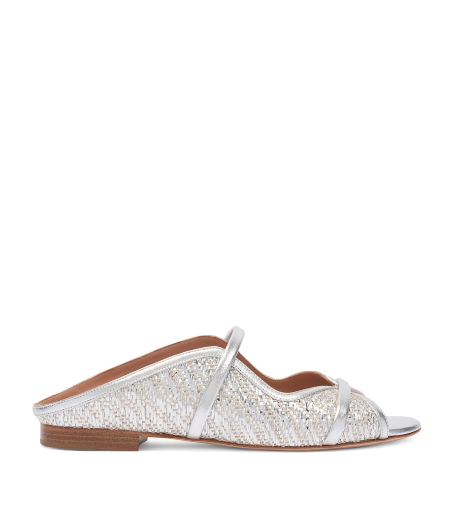 Metallic Raffia Norah Sandals SILVER Image 1