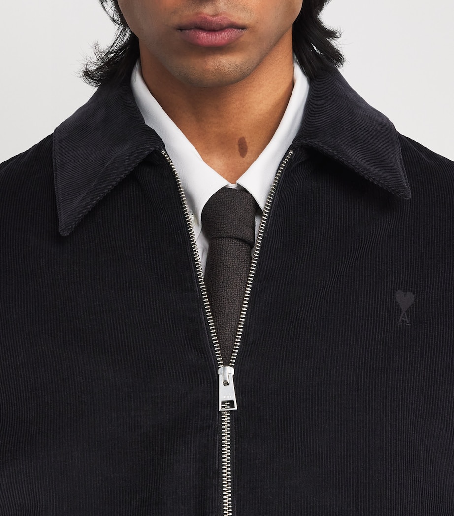 Cotton Corduroy Zip-Up Jacket 020 - ANTHRACITE Image 6