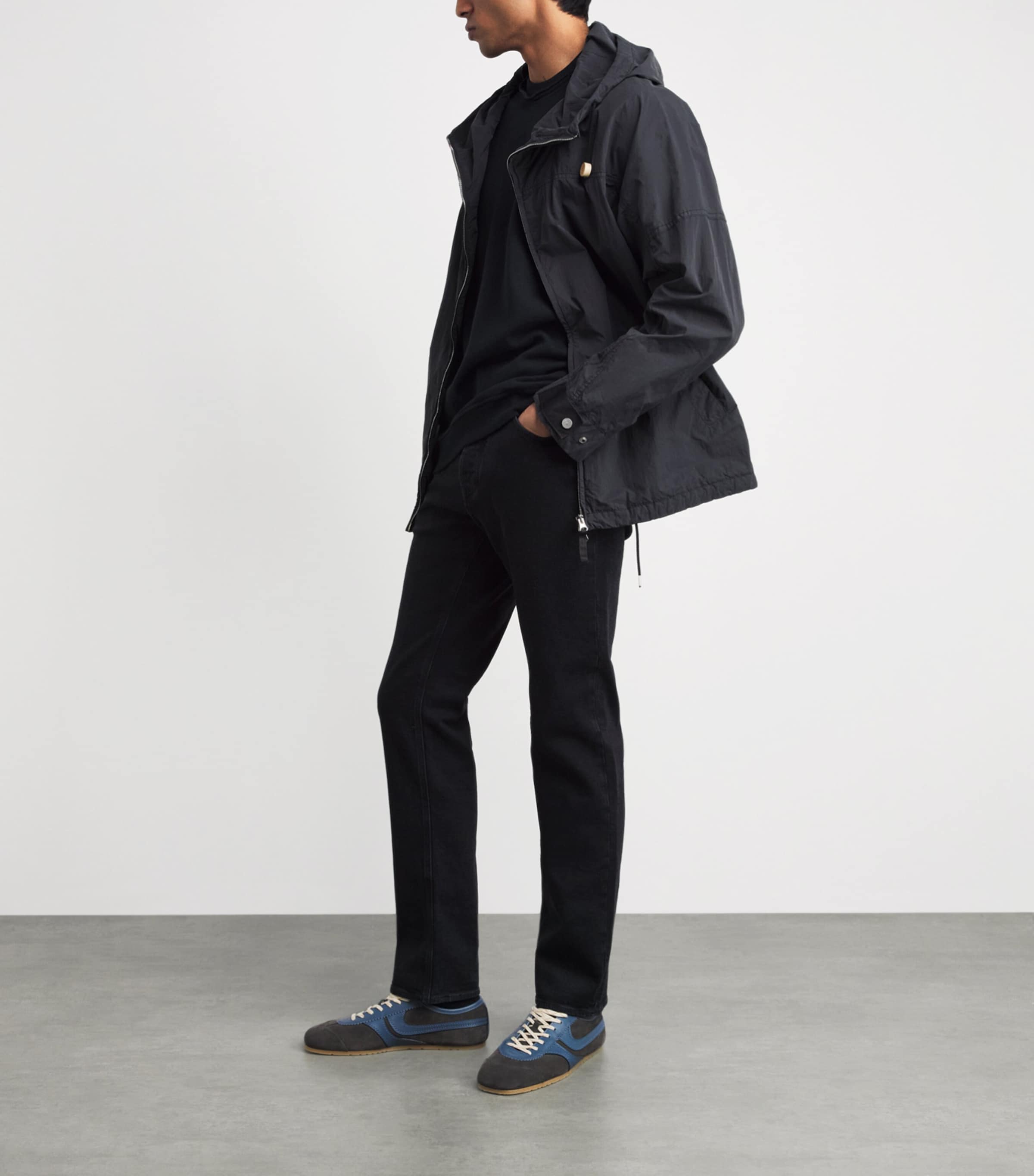 Stone Island Mens Garment-Dyed Nylon TC Parka Image 2