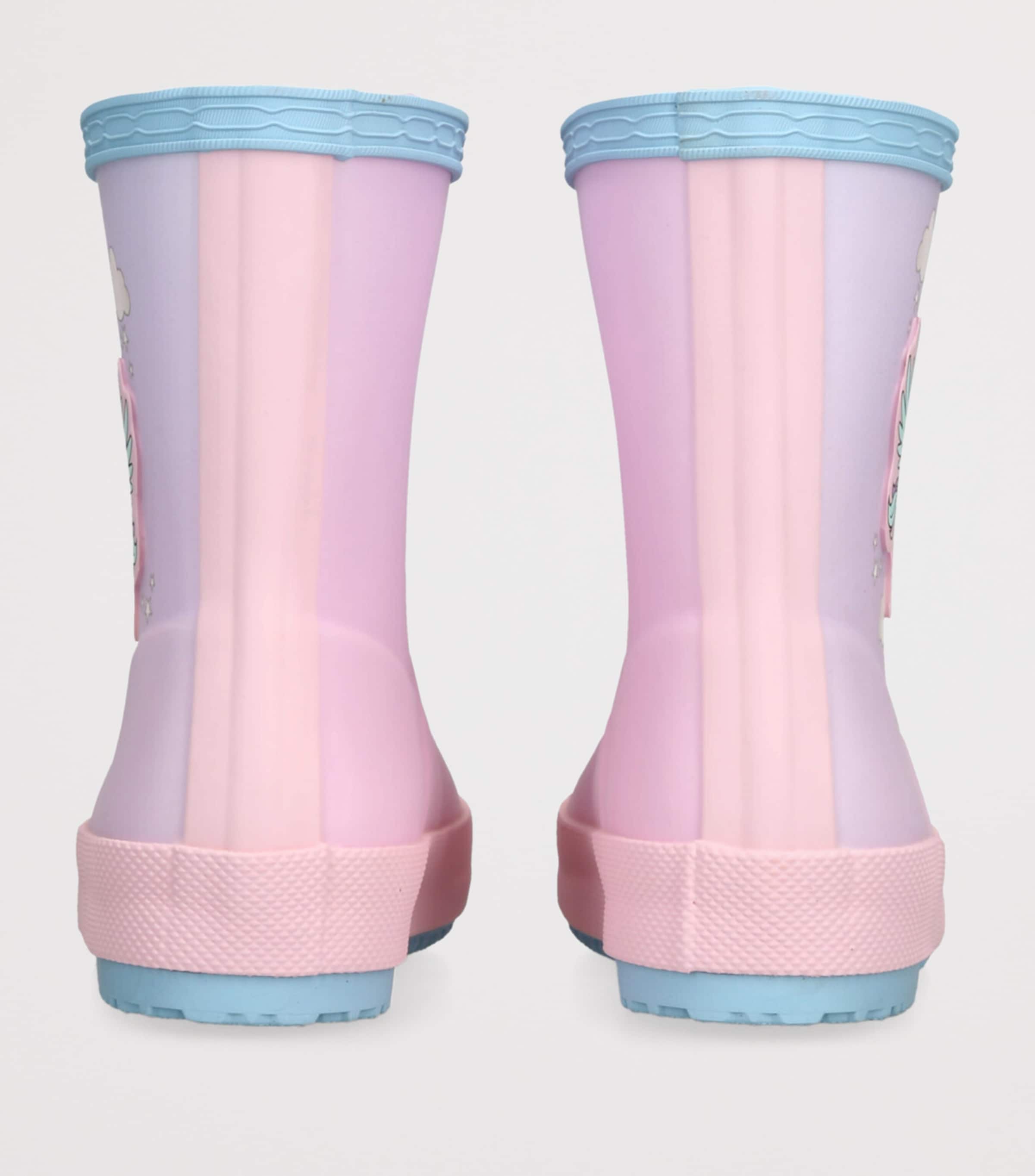 Hunter Kids First Unicorn Wellington Boots Purple Image 2