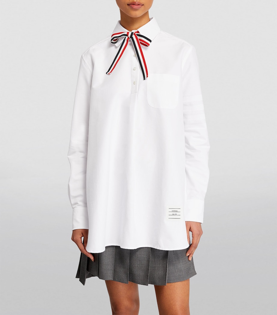 4-Bar Stripe Bow-tie Shirt WHITE Image 3