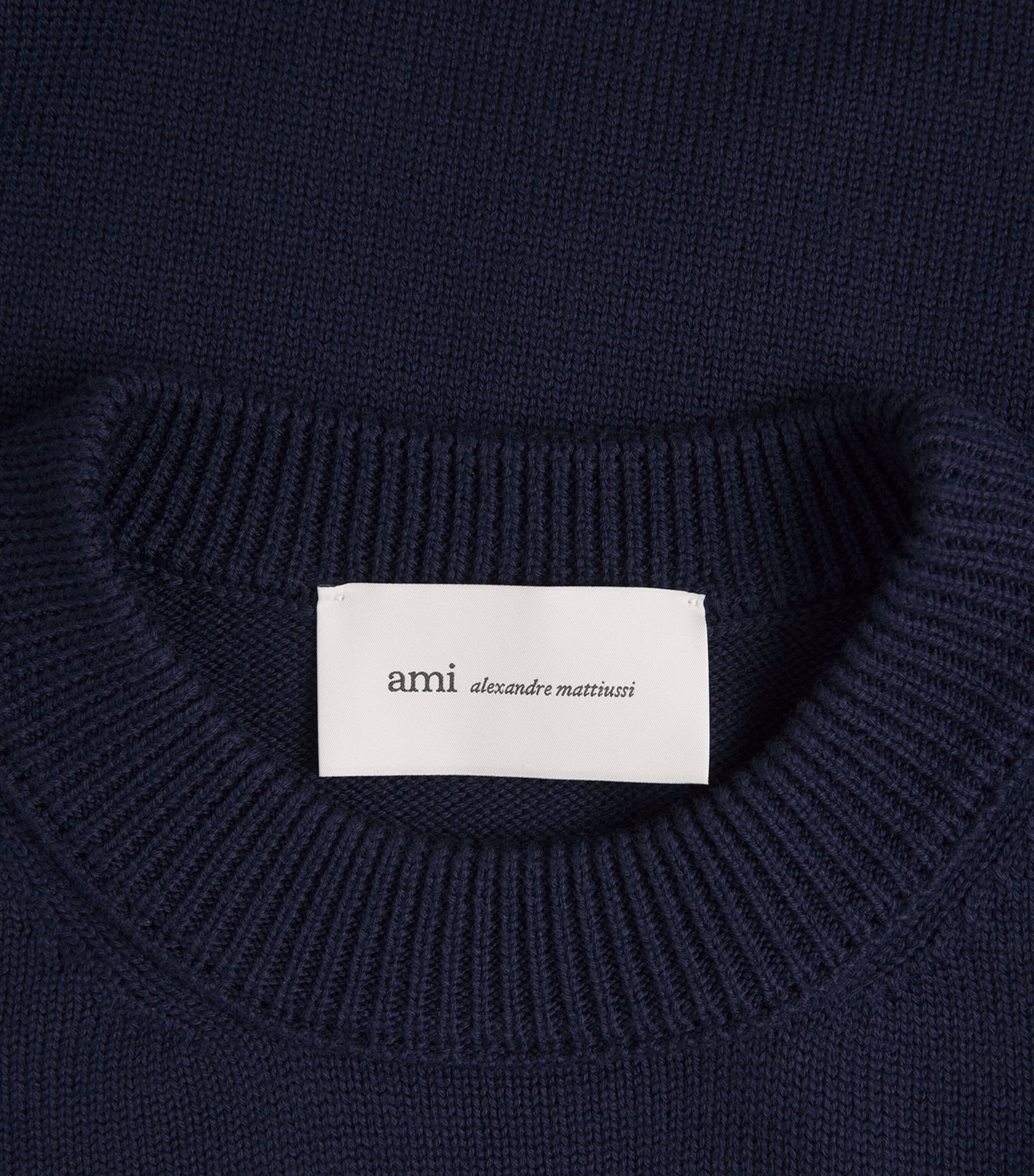 Wool-Cotton Ami de Coeur Sweater A116 ENCRE/ECRU Image 5