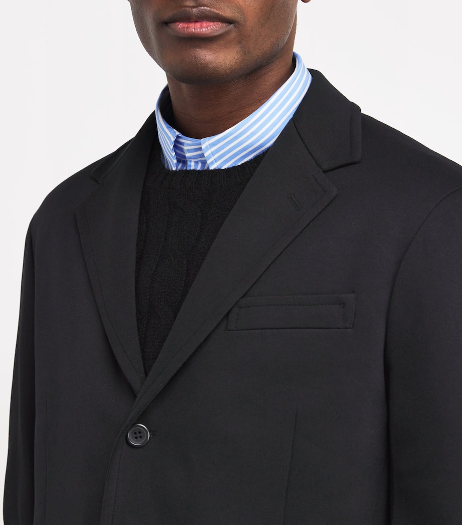 Double-Knit Blazer BLACK Image 6
