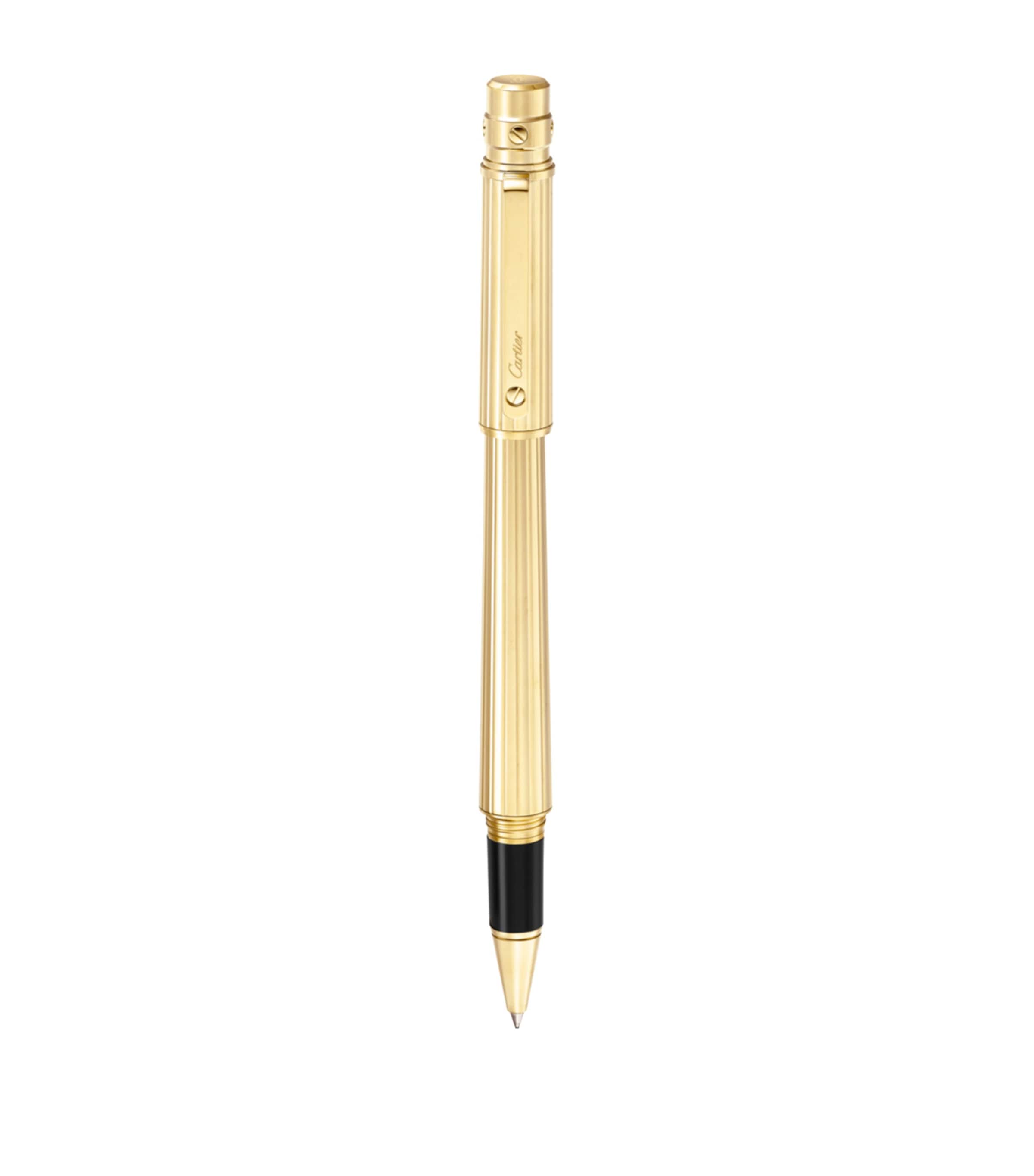 Santos de Cartier Rollerball Pen BLACK & GOLD Image 2