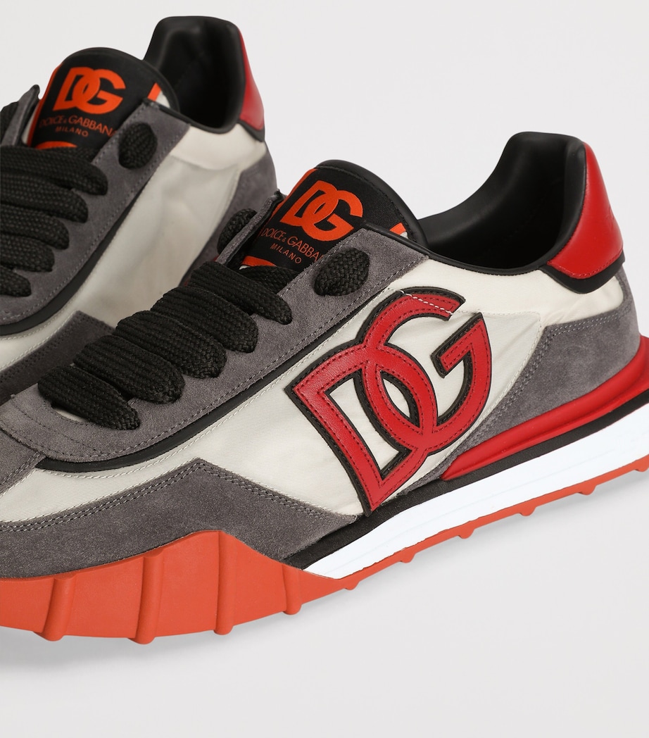 Dolce&Gabbana Athletic Low-Top Sneakers Avorio/rosso Image 4