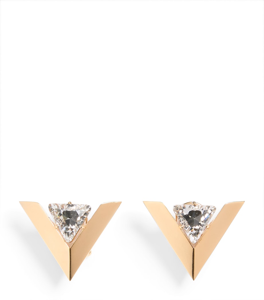 Large Je Les V Logo Earrings 9MN Image 1