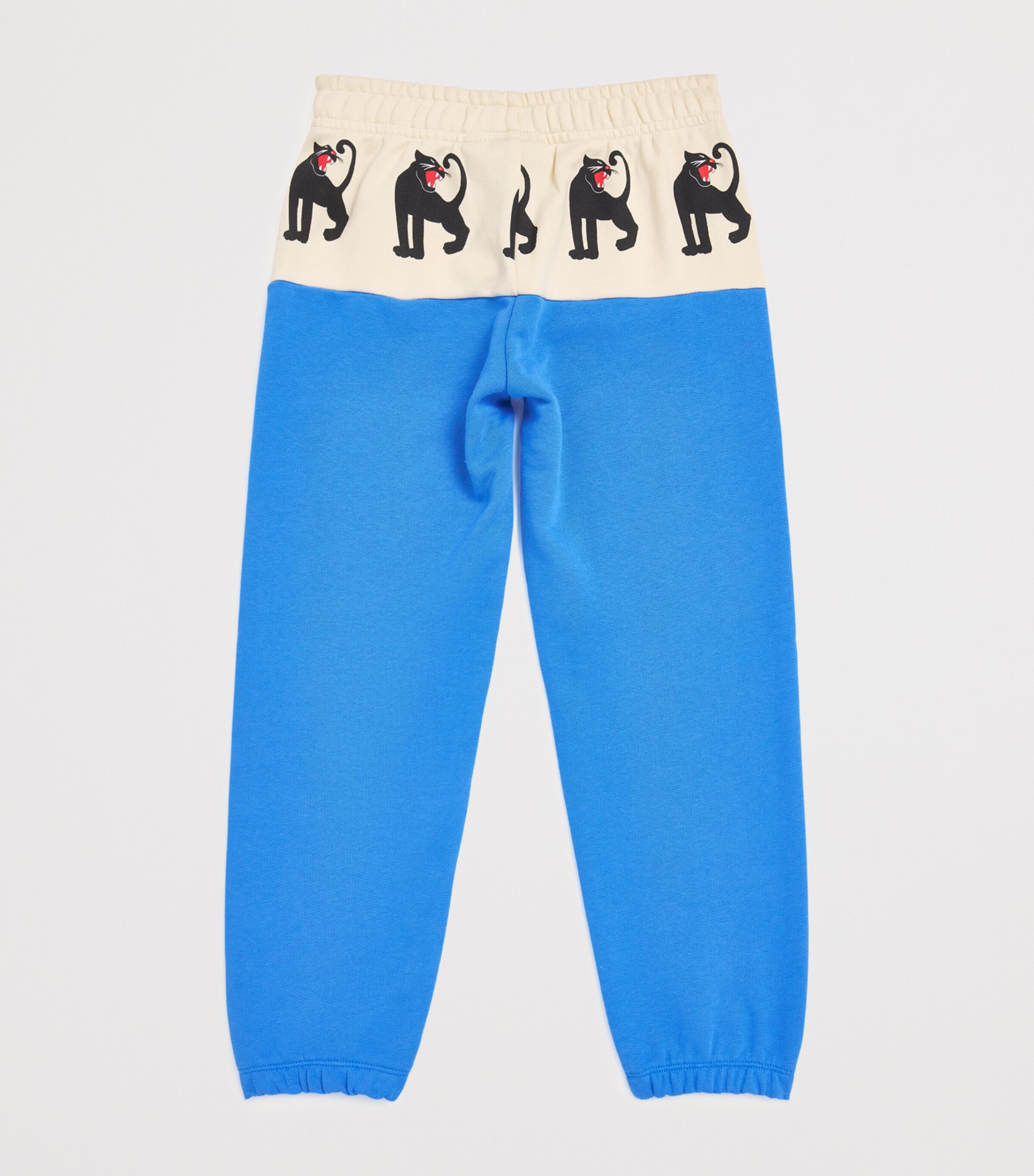 Mini Rodini Organic Cotton Panther Panel Sweatpants (3-11 Years) Image 2