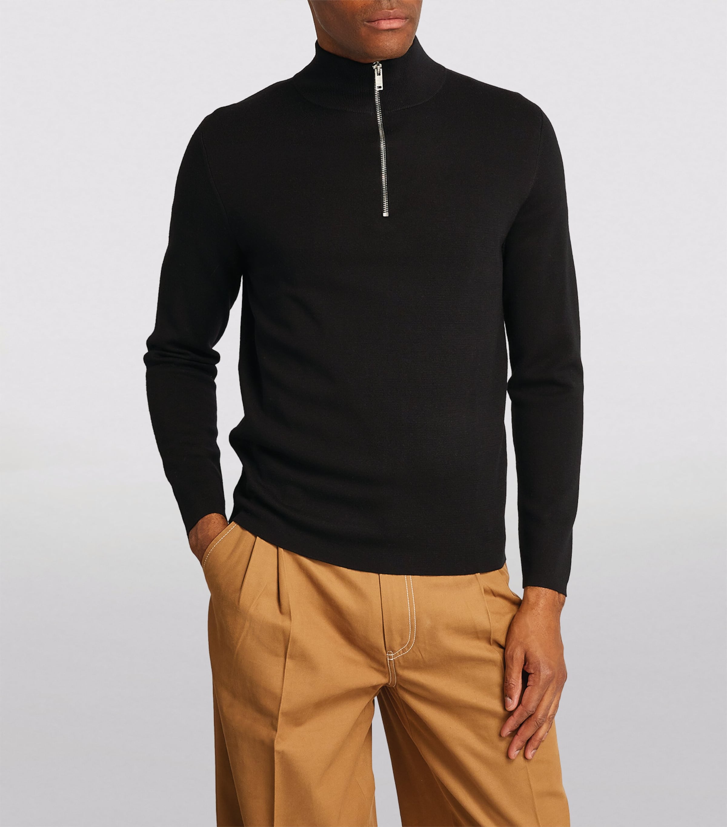 Half-Zip Sweater CARBON BLACK Image 3