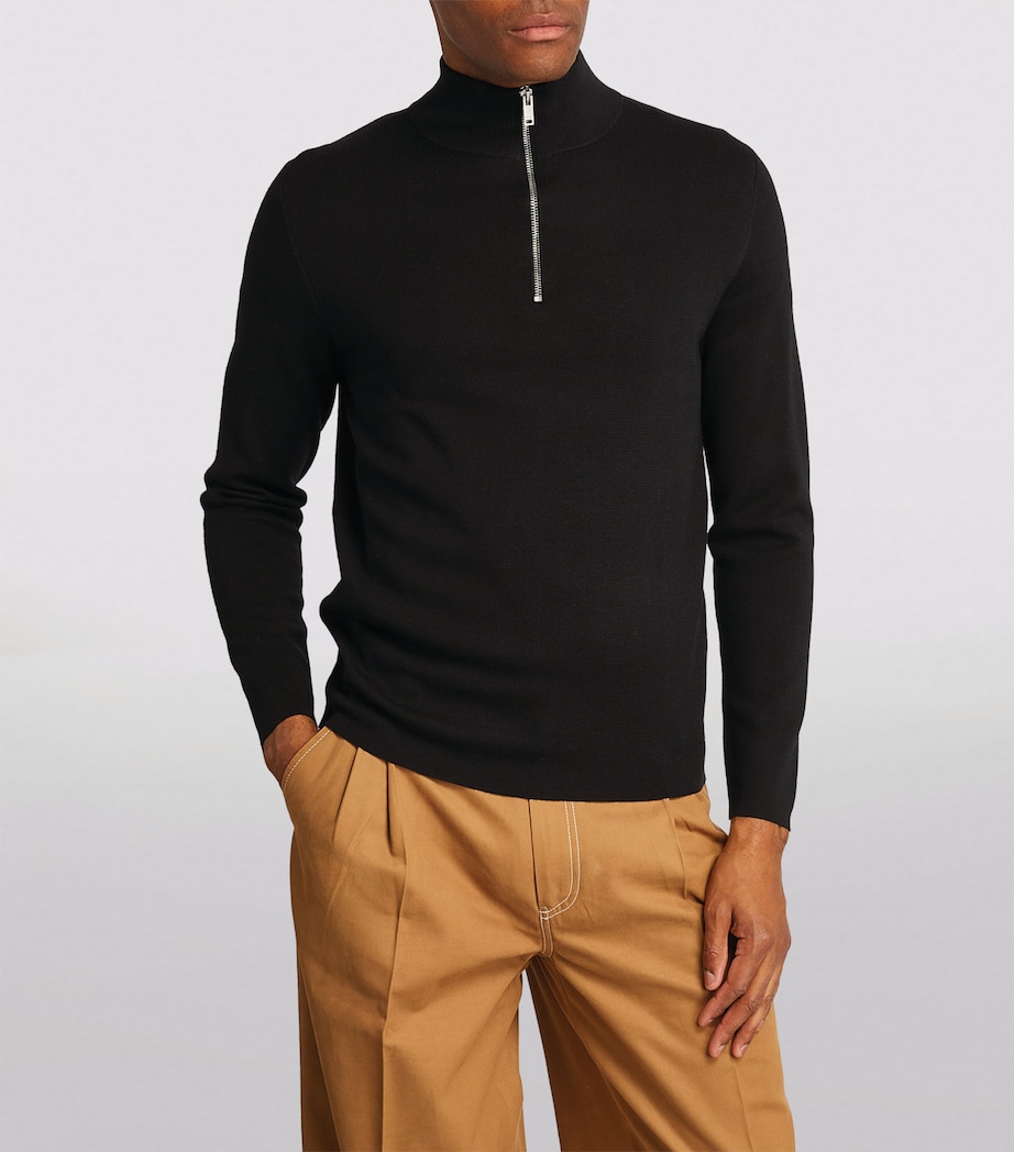 Half-Zip Sweater CARBON BLACK Image 3