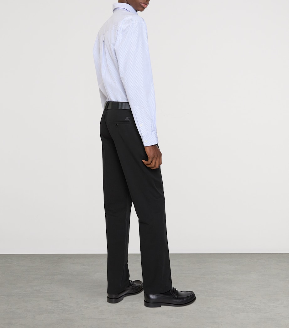 Cotton Twill Slim Chinos BLACK Image 3
