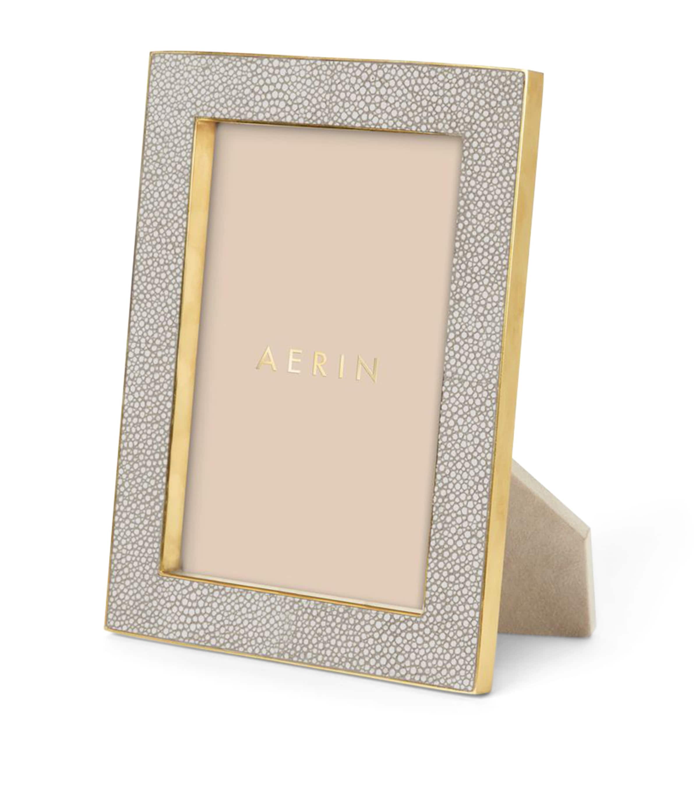 Aerin Shagreen Classic Frame In White