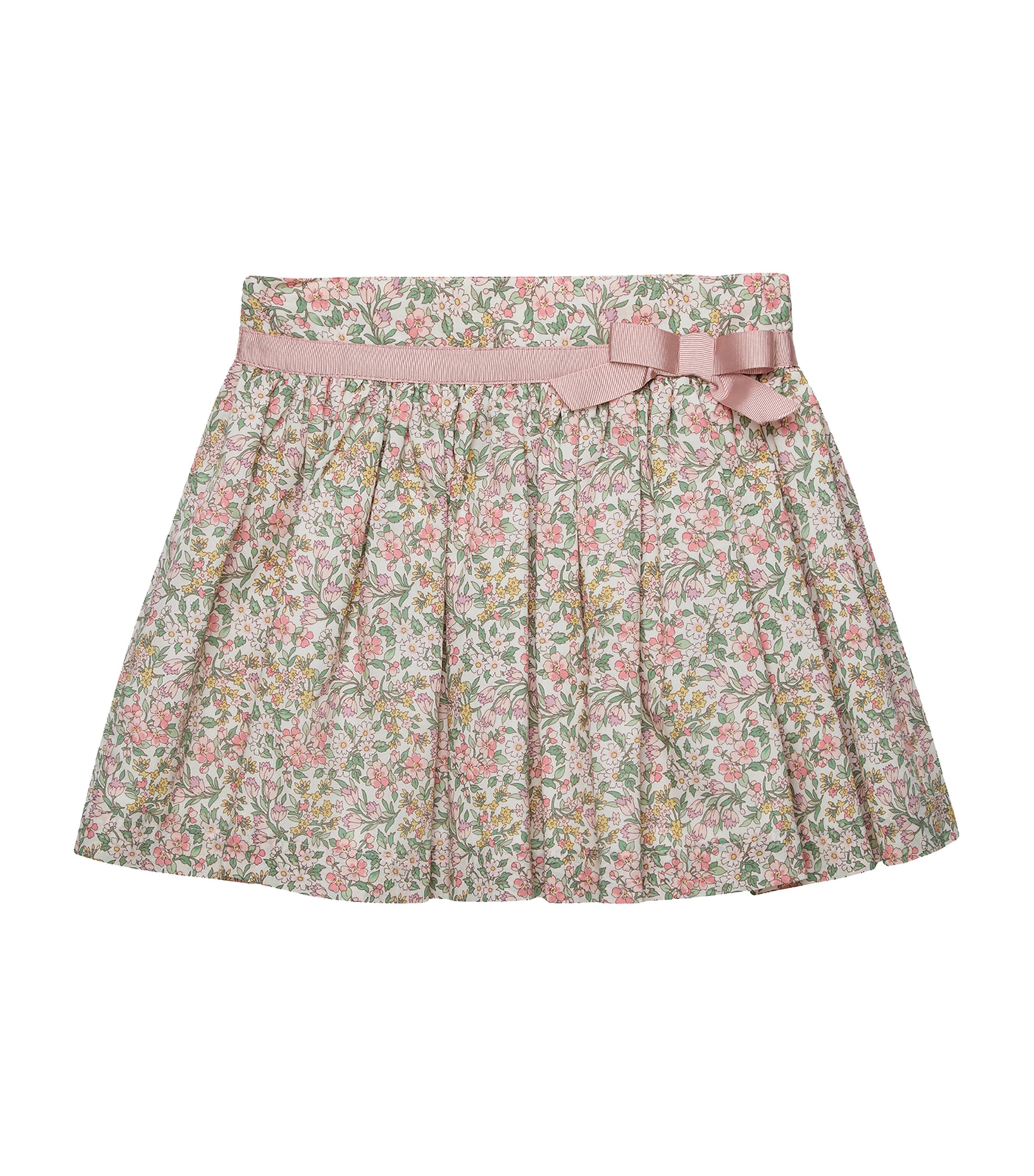 Trotters Cotton Liberty Print Skirt (6-11 Years) Pink Nazanin Image 1