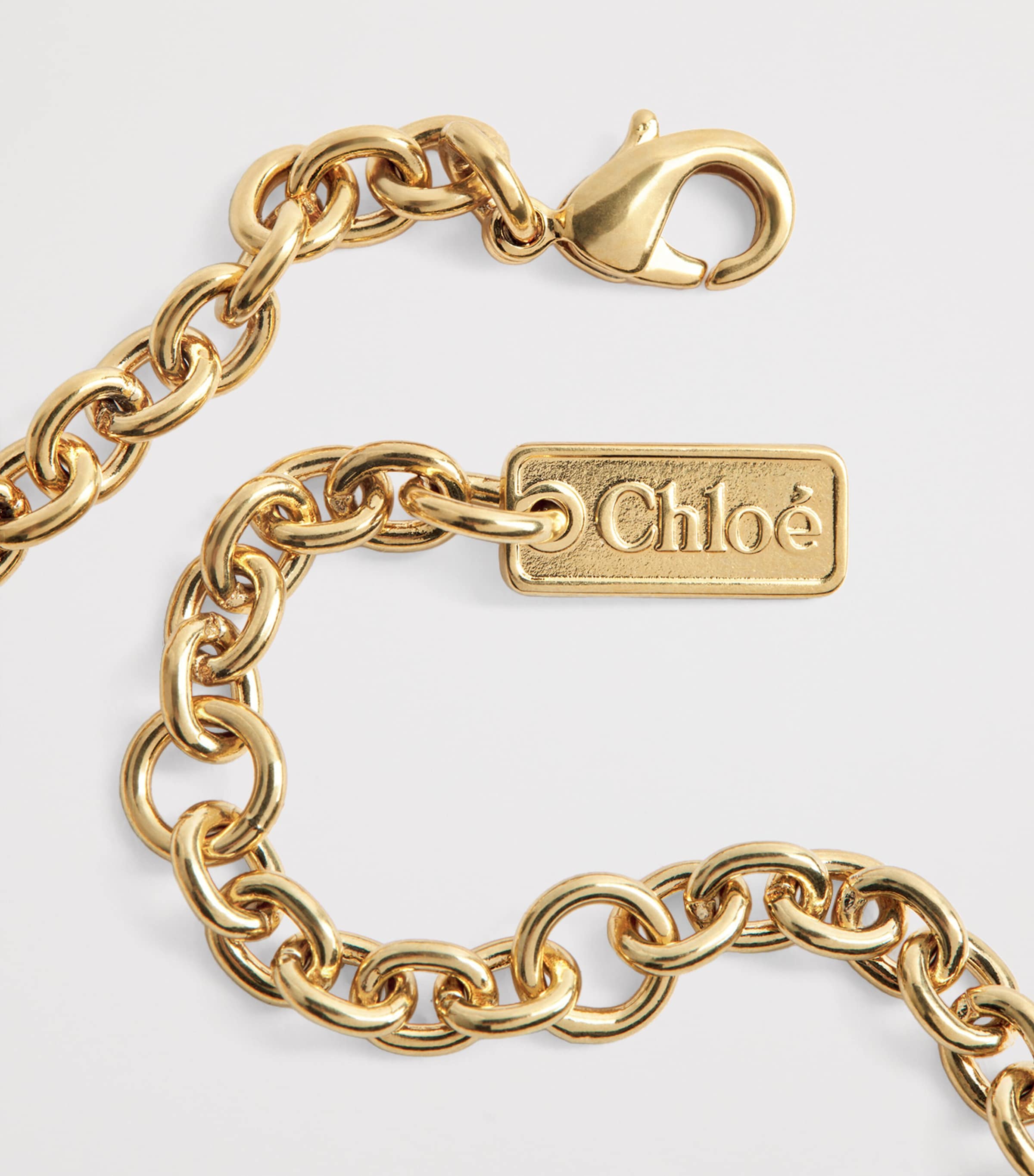 Chloé Script Necklace Vintage Gold Image 3
