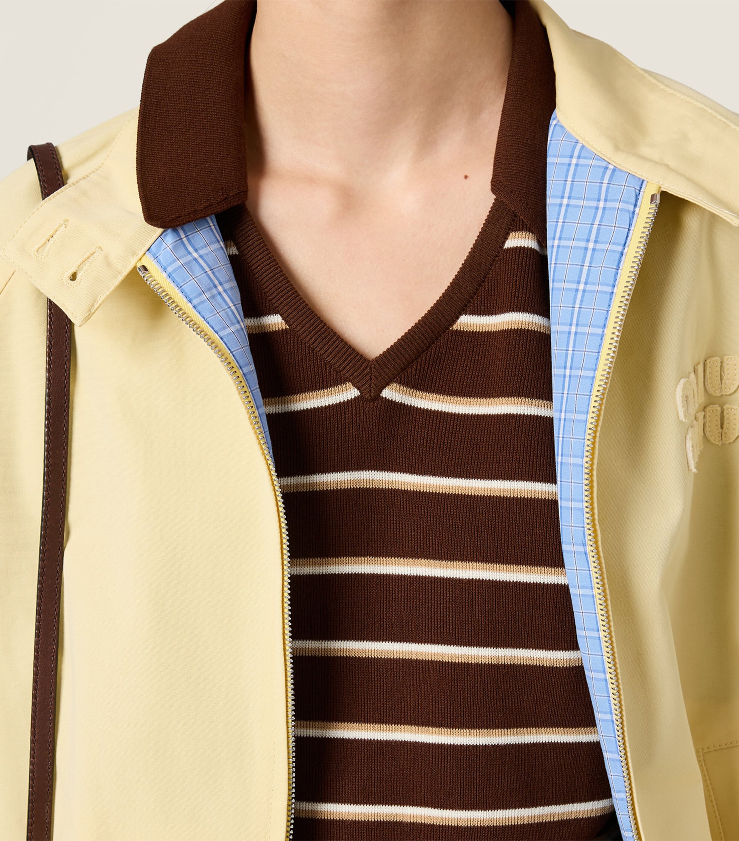 Miu Miu Womens Cotton Poplin Shirt Jacket Image 6