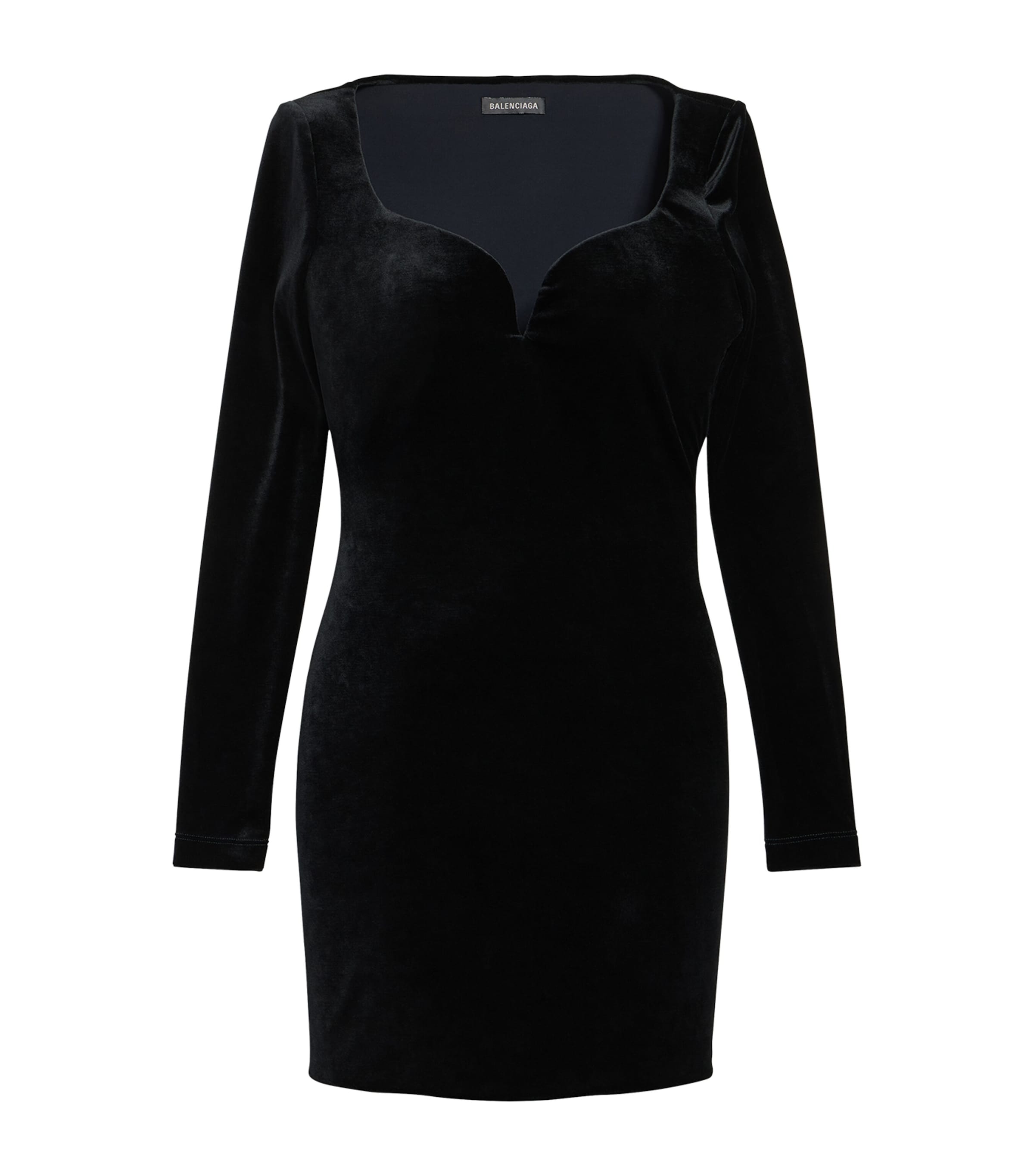 Balenciaga Womens Velvet Mini Dress Image 1