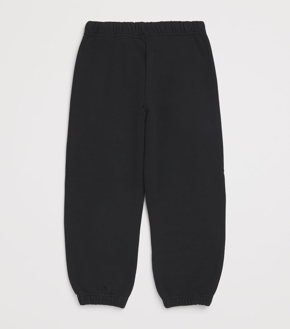 Cotton Blurred Logo Sweatpants (4-12 Years) 103BBLACK-ROSE PINK Image 2