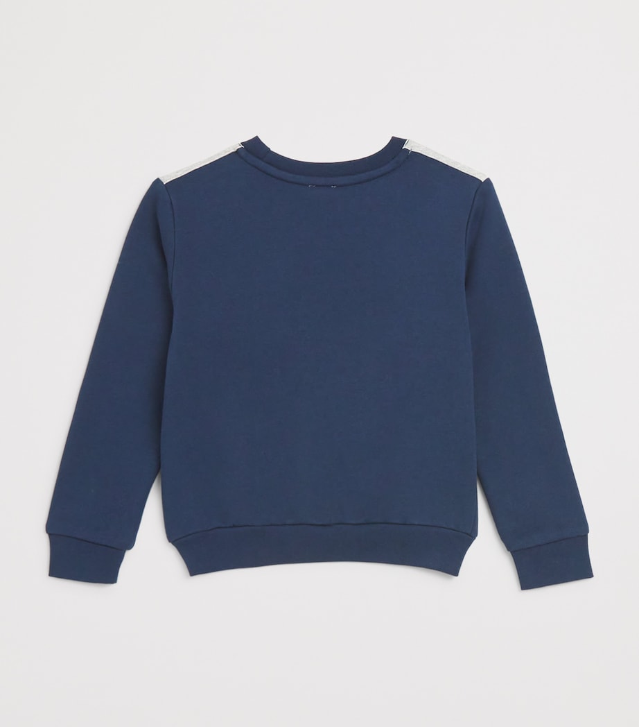 Eleventy Kids Cotton Contrast-Trim Sweatshirt (2-16 Years) Image 2