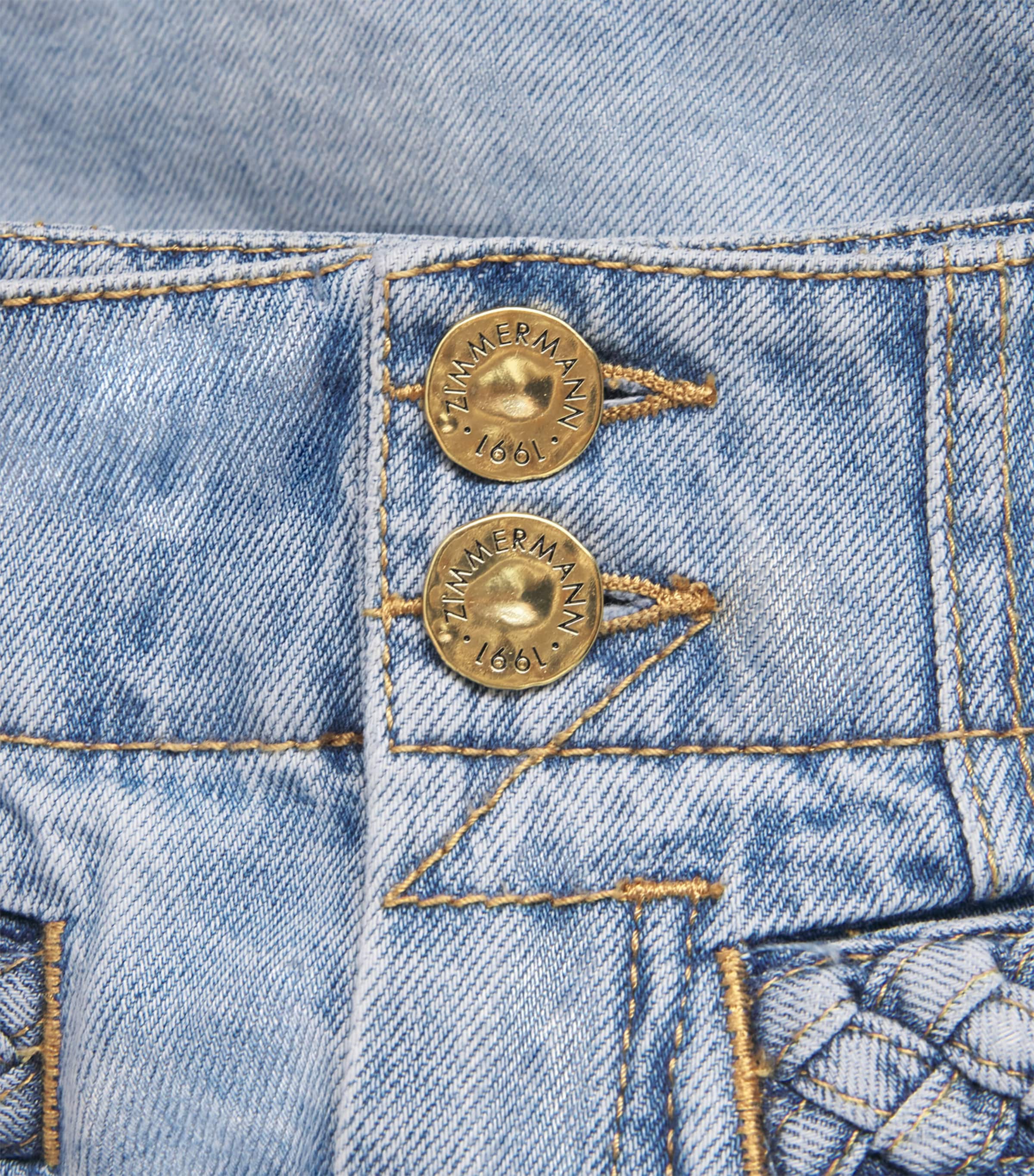 Zimmermann Womens Indra Denim Shorts Skylark Image 6
