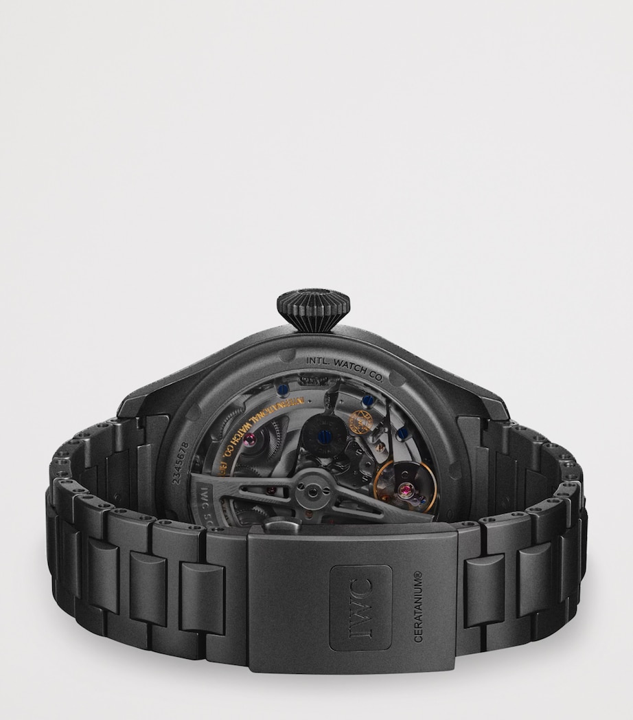 Ceratanium Big Pilot’s Perpetual Calendar Top Gun Watch 46mm BLACK Image 4