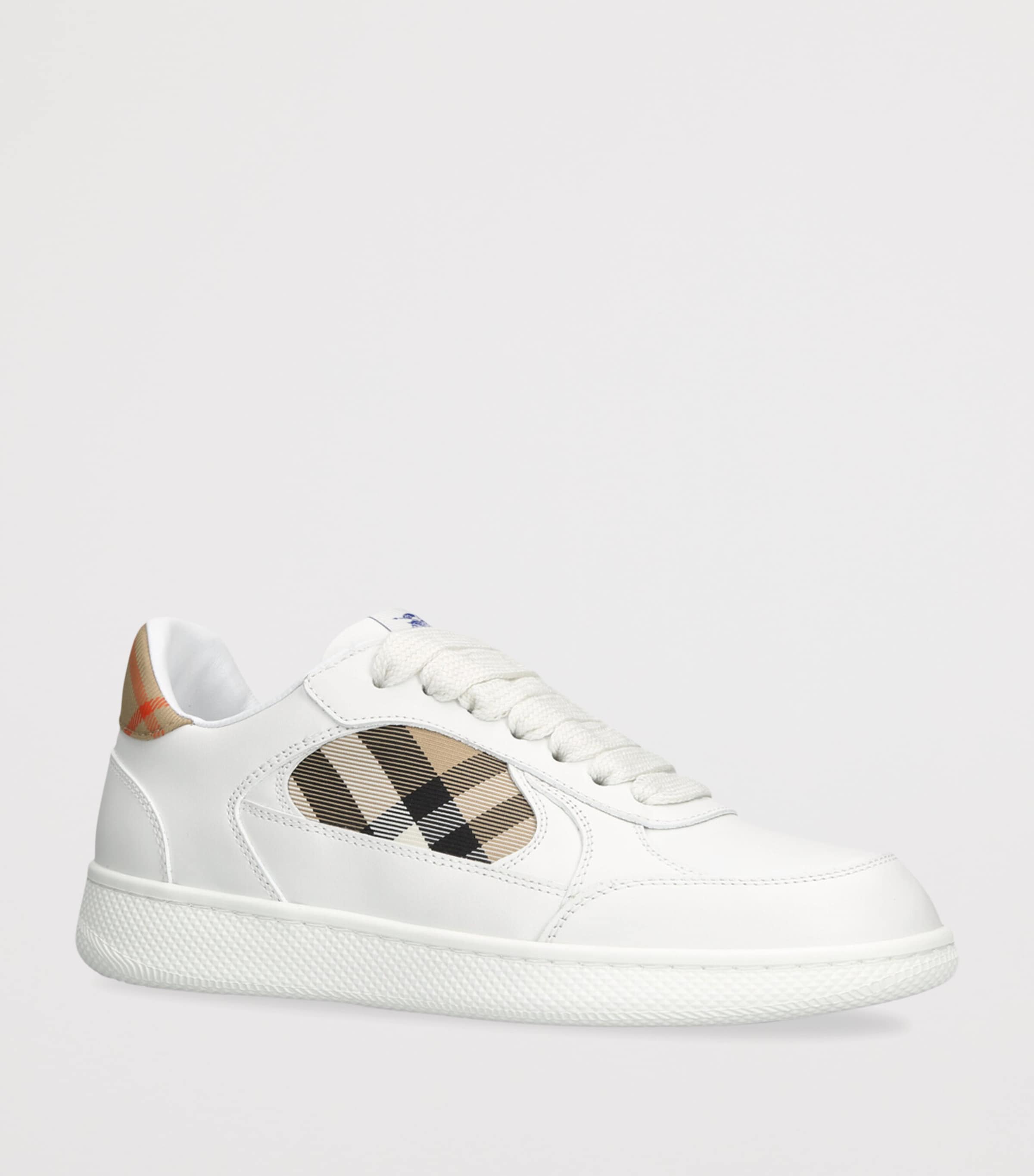Leather Check Terrace Sneakers WHITE/COMB Image 3