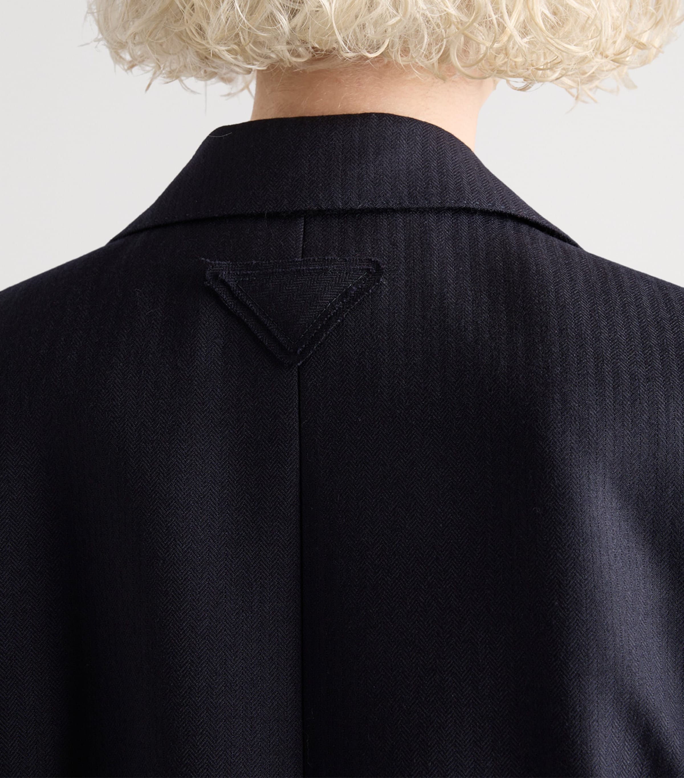 Wool Herringbone Blazer F0008 Image 4