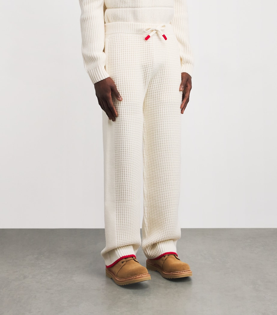 Wool Waffle Sweatpants WHITE Image 3