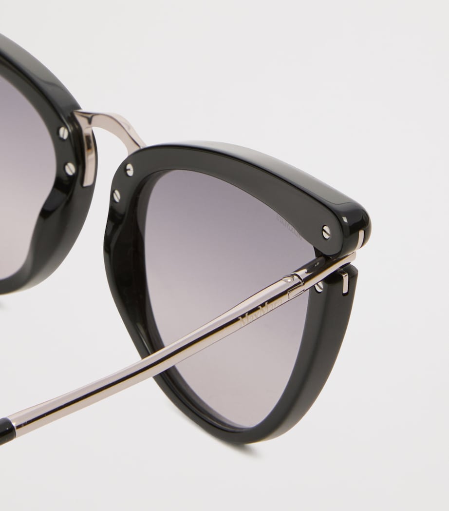 Max Mara Acetate Butterfly Sunglasses Black Image 4