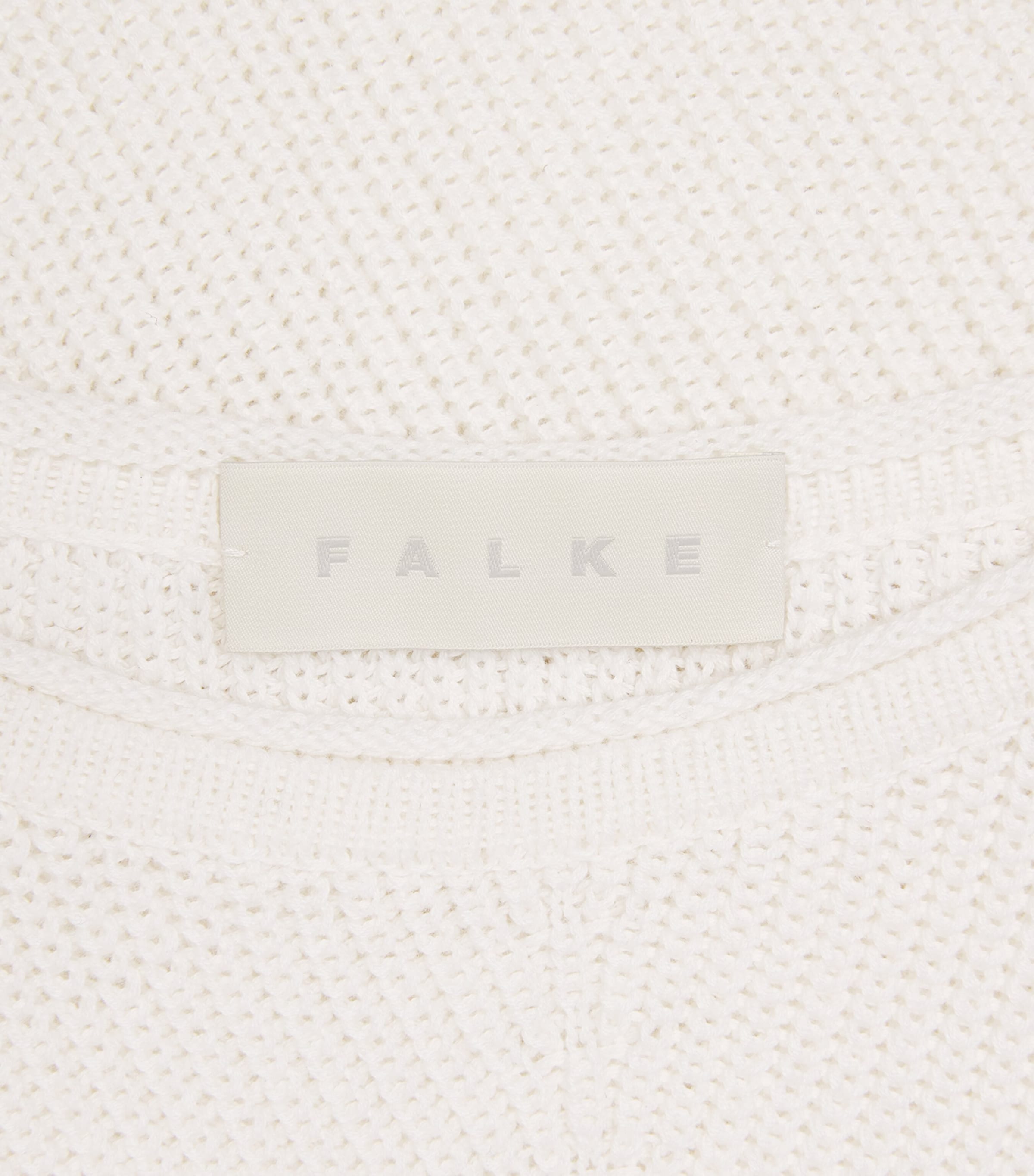 Falke Womens Textured Boat-Neck Midi Dress Off White Image 6