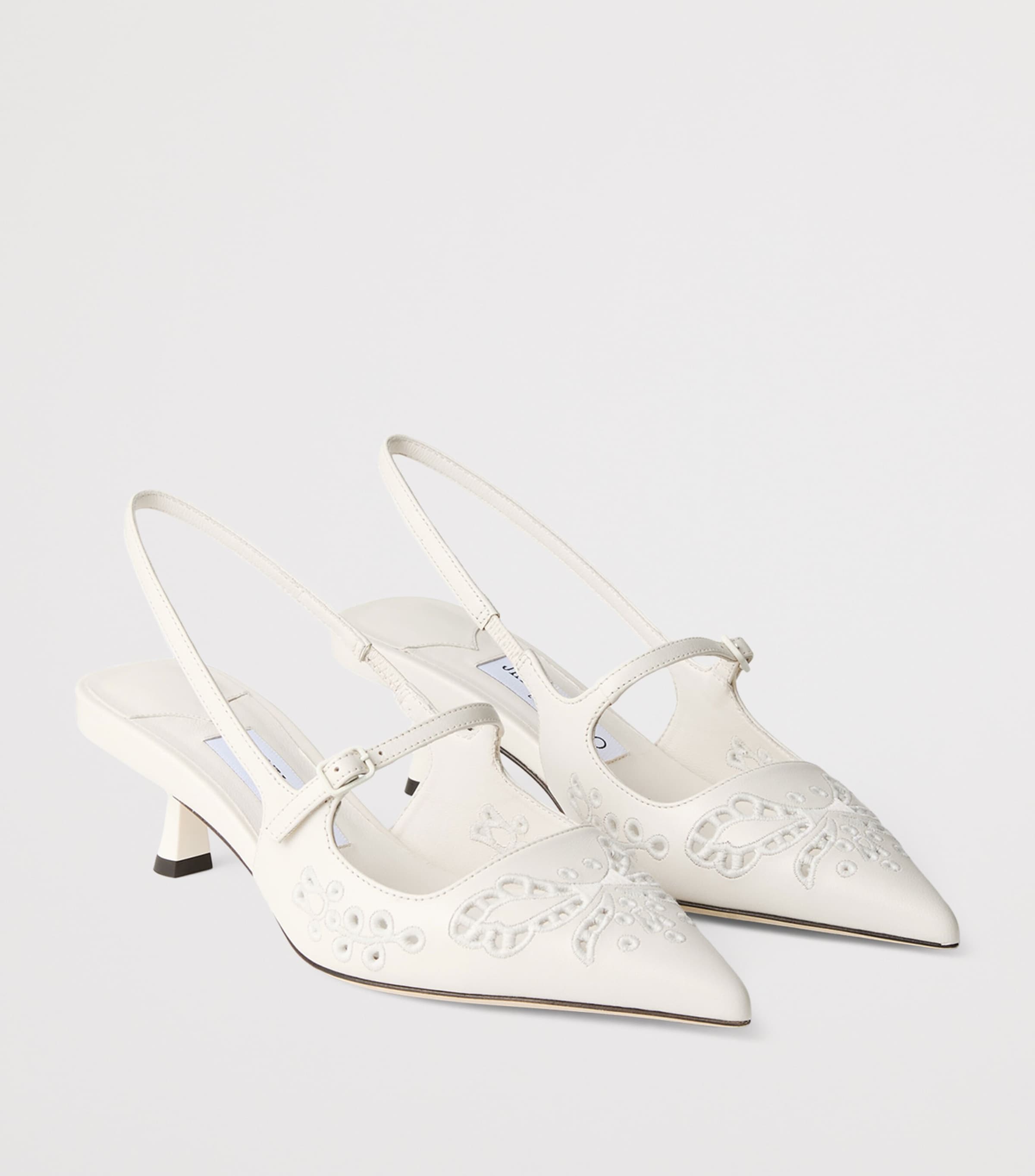 サンダル・ミュール Jimmy Choo \"Didi 45\" slingbacks DIDI 45 | Black Patent Leather Pointed Pumps | Autumn