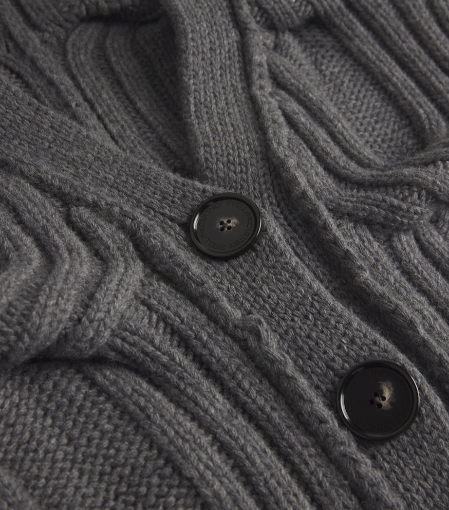 Virgin Wool Falabella Cardigan 1267 DGREY MELANGE Image 5