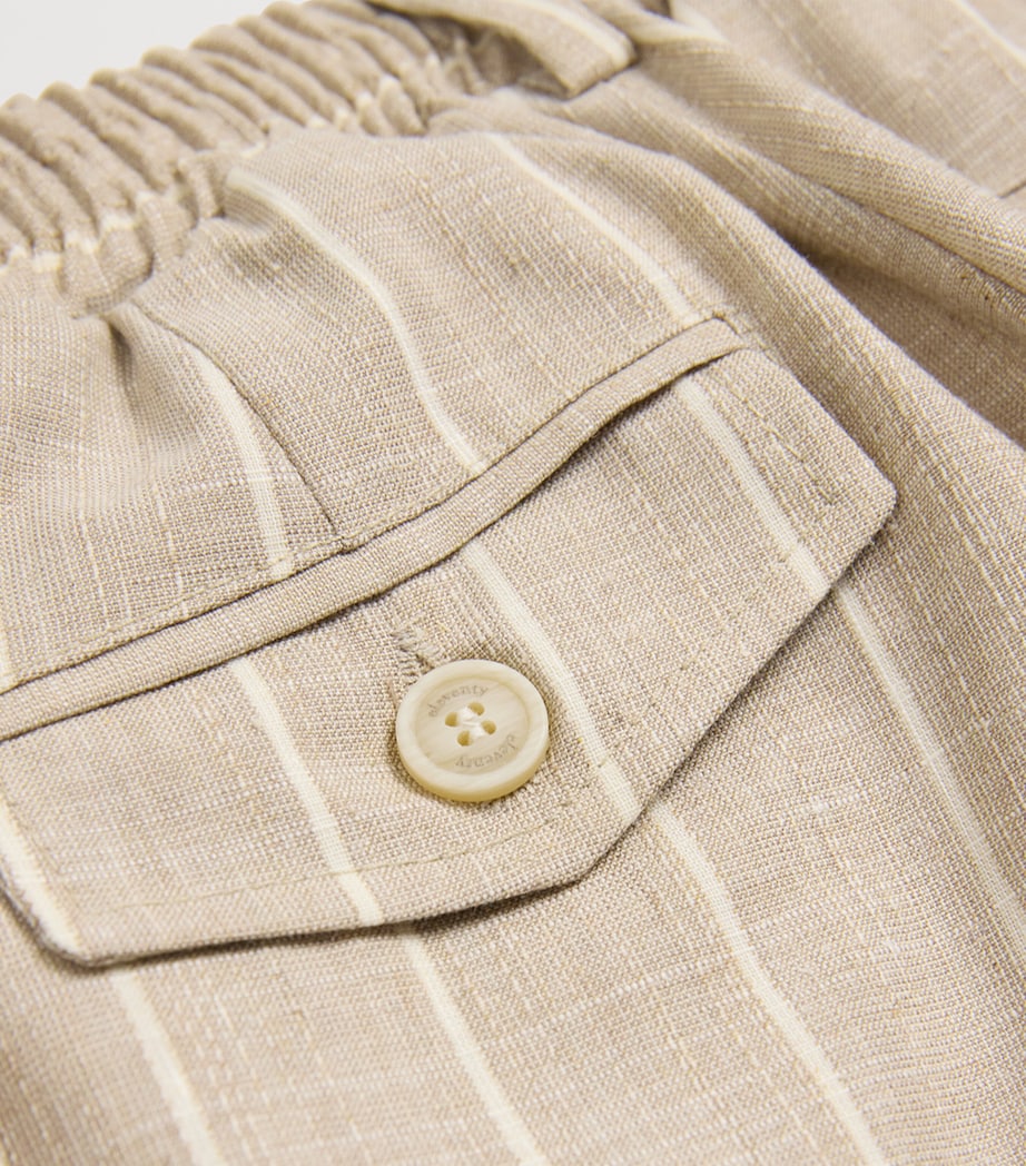 Pinstripe Trousers (2-16 Years) 167AV BEIGE/AVORIO Image 3