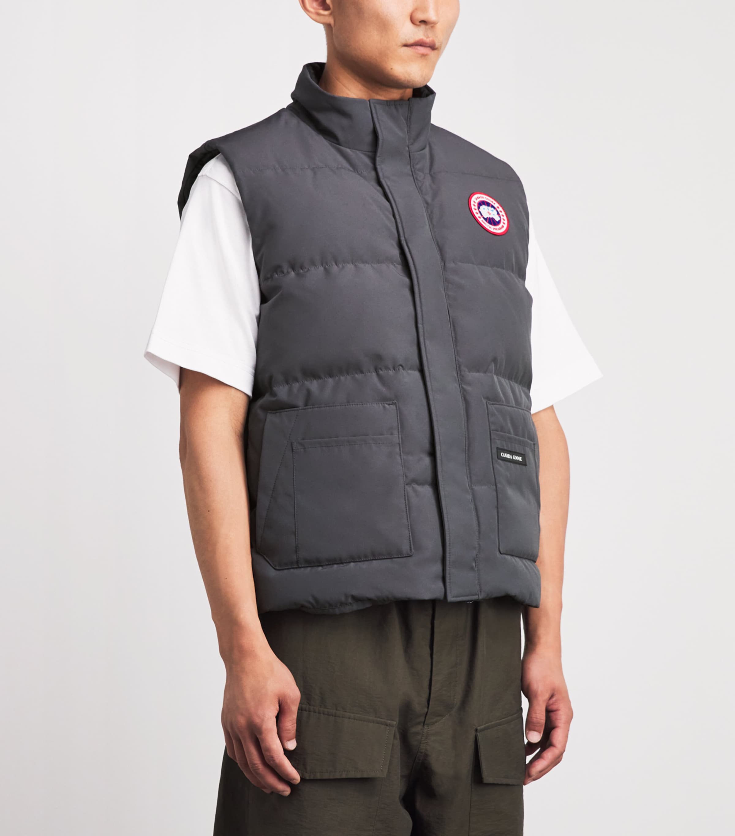 Canada Goose Mens Legacy Freestyle Gilet Anchor Grey Image 4