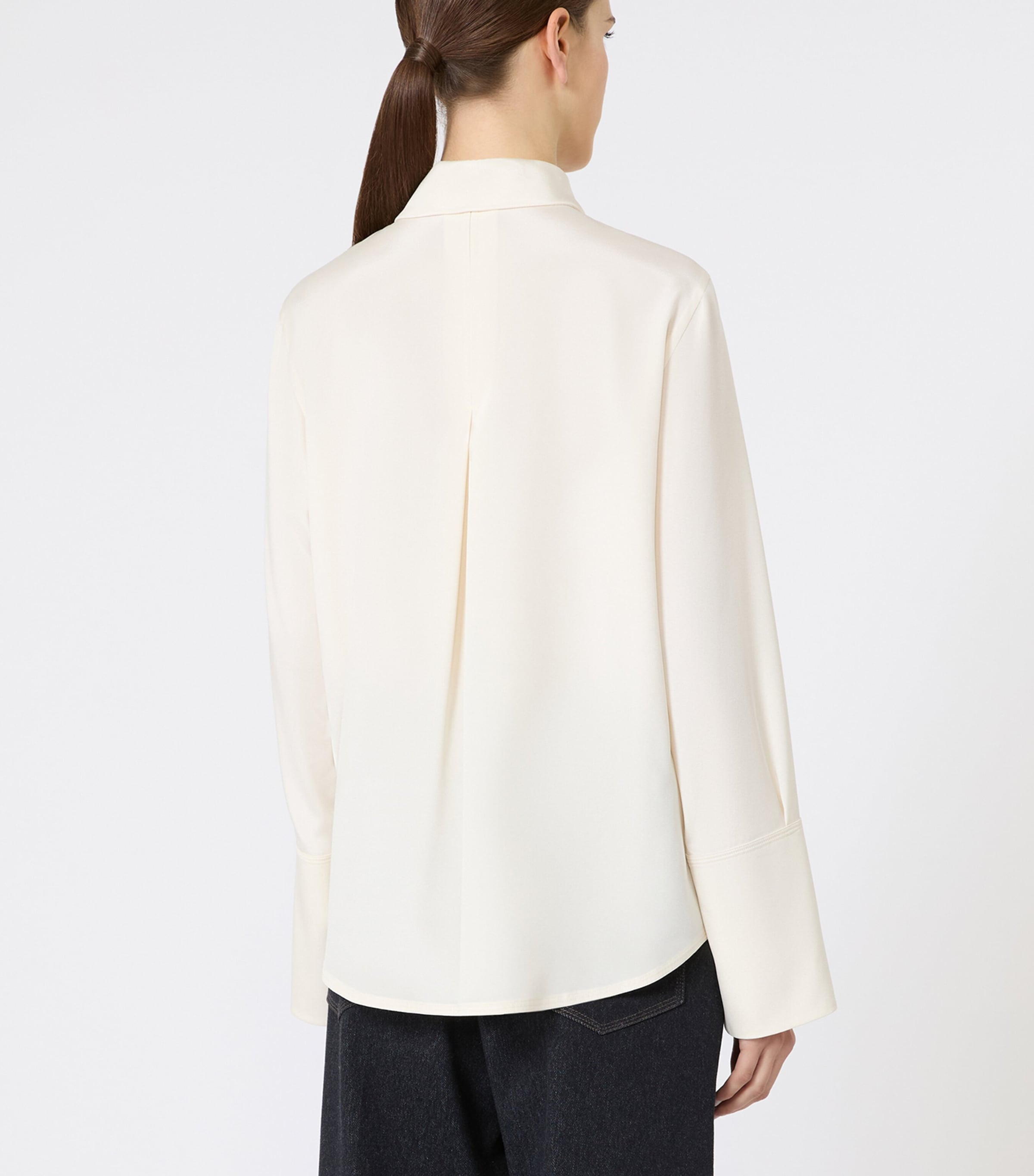 Silk-Blend Shirt IVORY Image 3