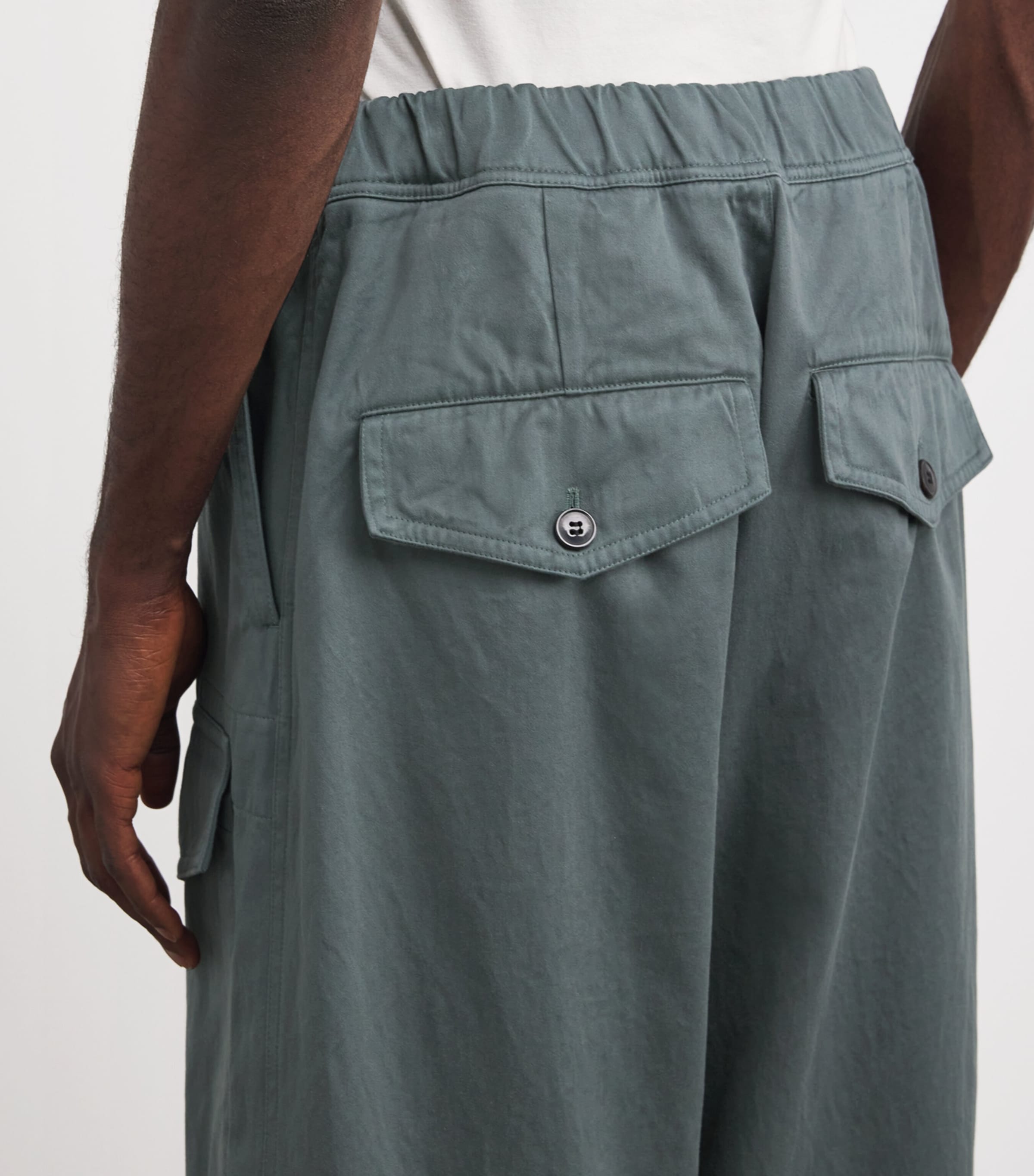 パンツ dries van noten cotton trousers 46 DRIES VAN NOTEN Pleated cotton-jersey wide-leg pants | NET-A