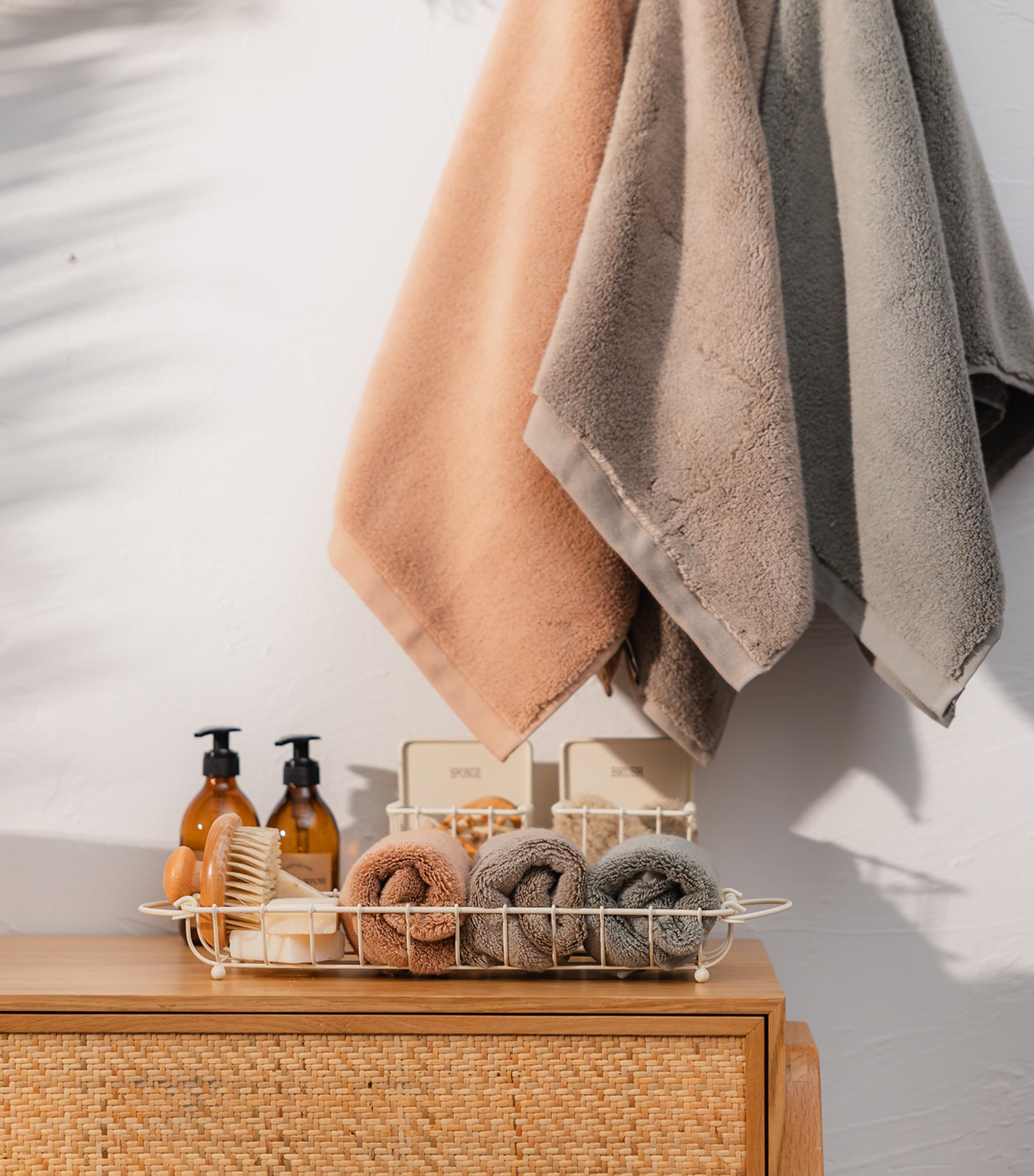 Organic Cotton Olympia Bath Sheet (100cm x180cm) MOSS Image 2